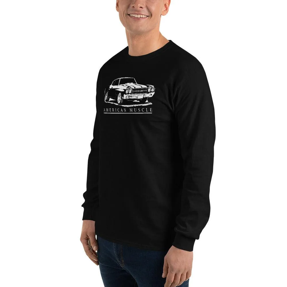 1970 Chevelle SS American Muscle Car Long Sleeve T-Shirt