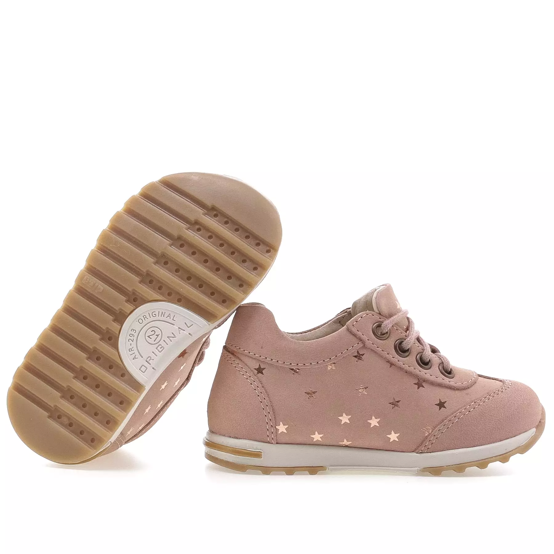 (2176-19) Emel light pink stars Trainers