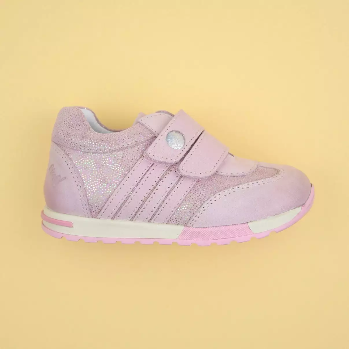 (2333-19) Emel light pink Velcro Trainers