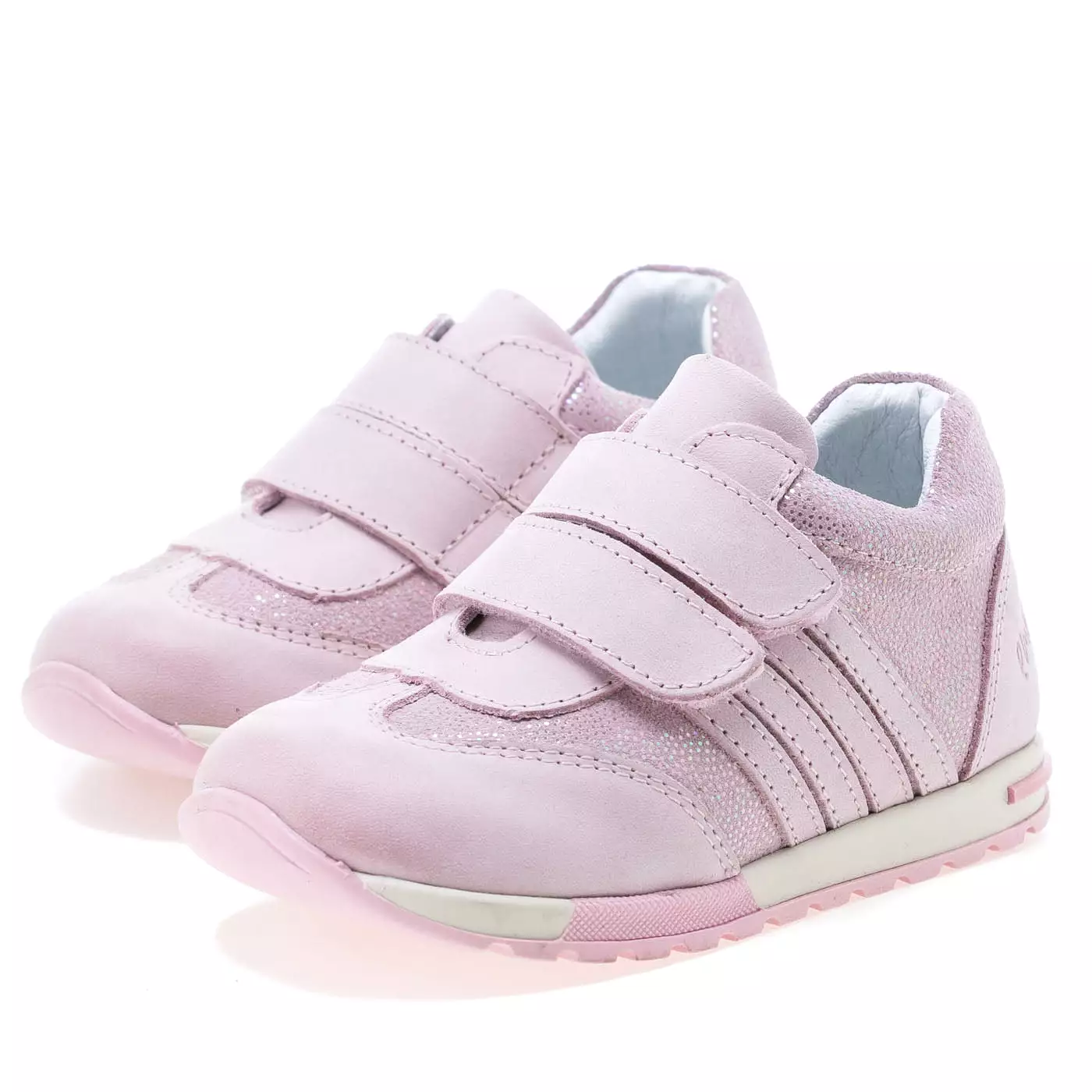 (2333-19) Emel light pink Velcro Trainers