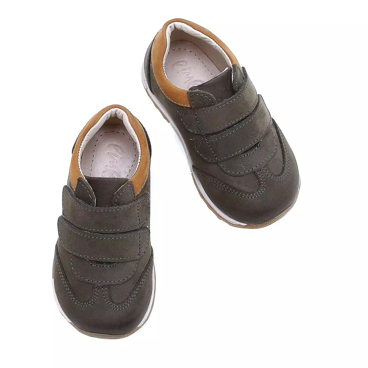 (2333-34) Khaki Velcro Trainers