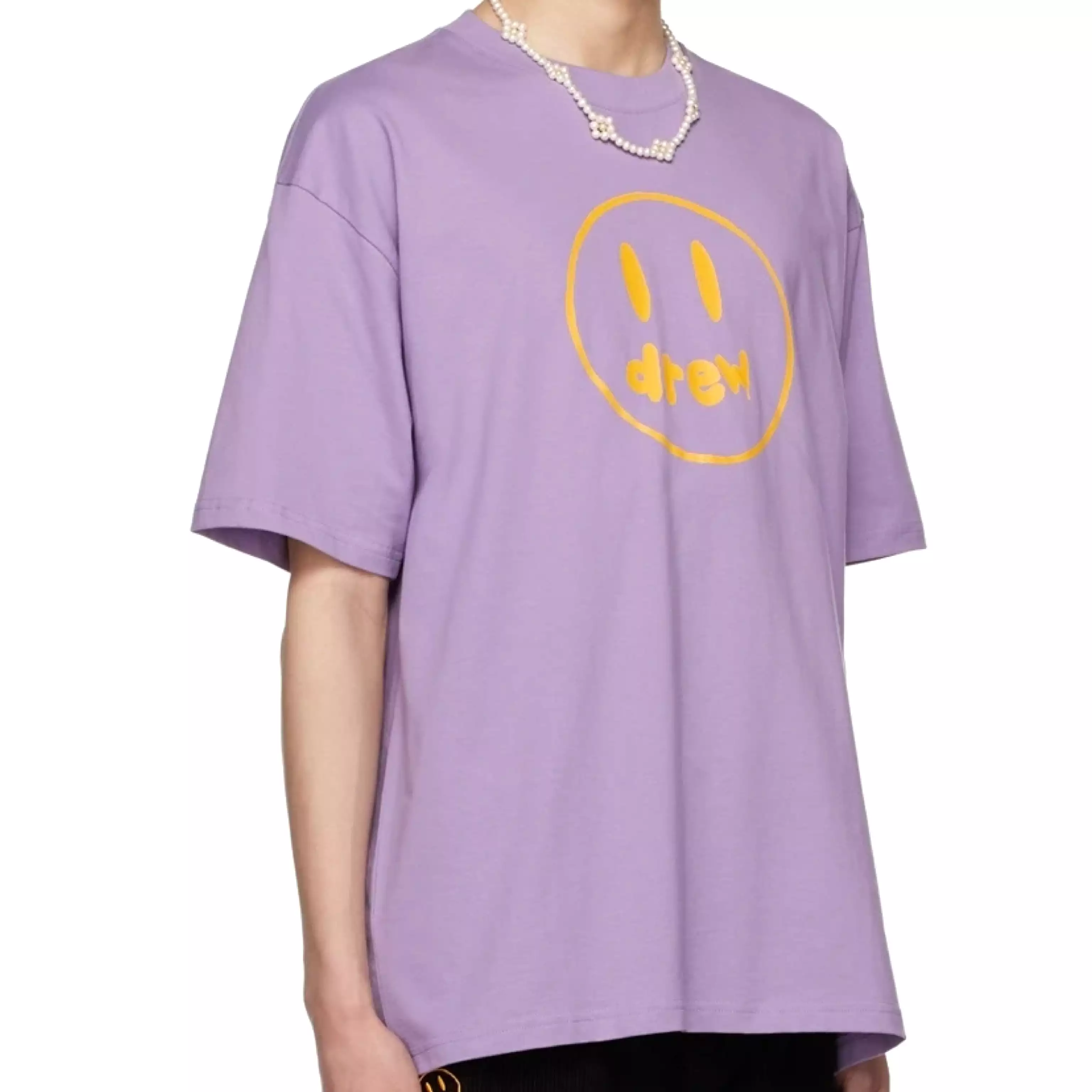 (50% Off) Drew House Painted Mascot Oversized Tee Lavender Purple