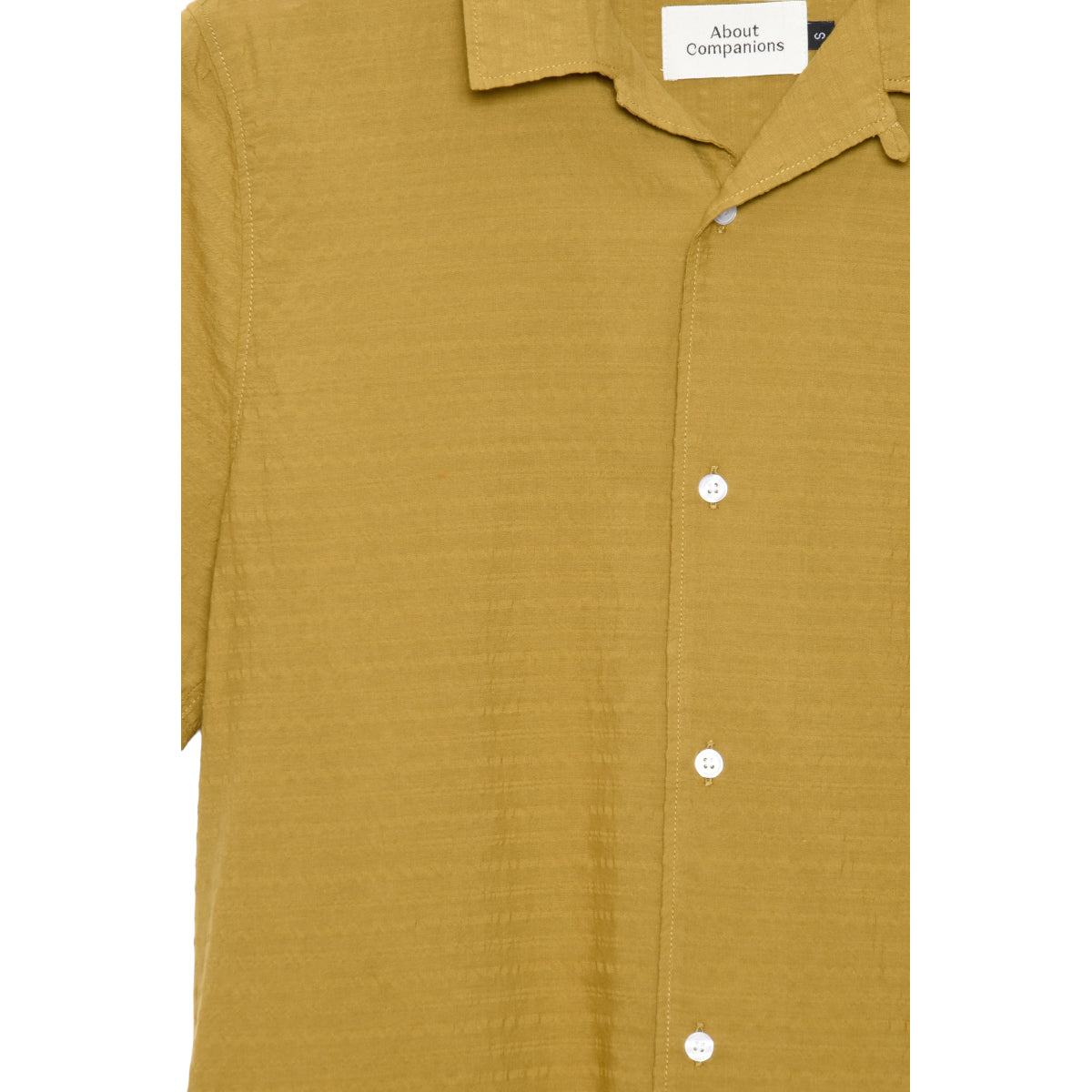 About Companions Kuno Shortsleeve eco seersucker gold