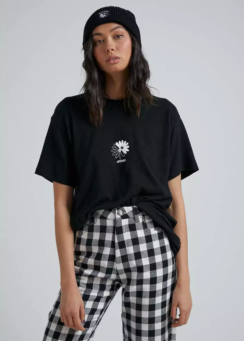 Afends Coco Hemp Oversized Tee Black