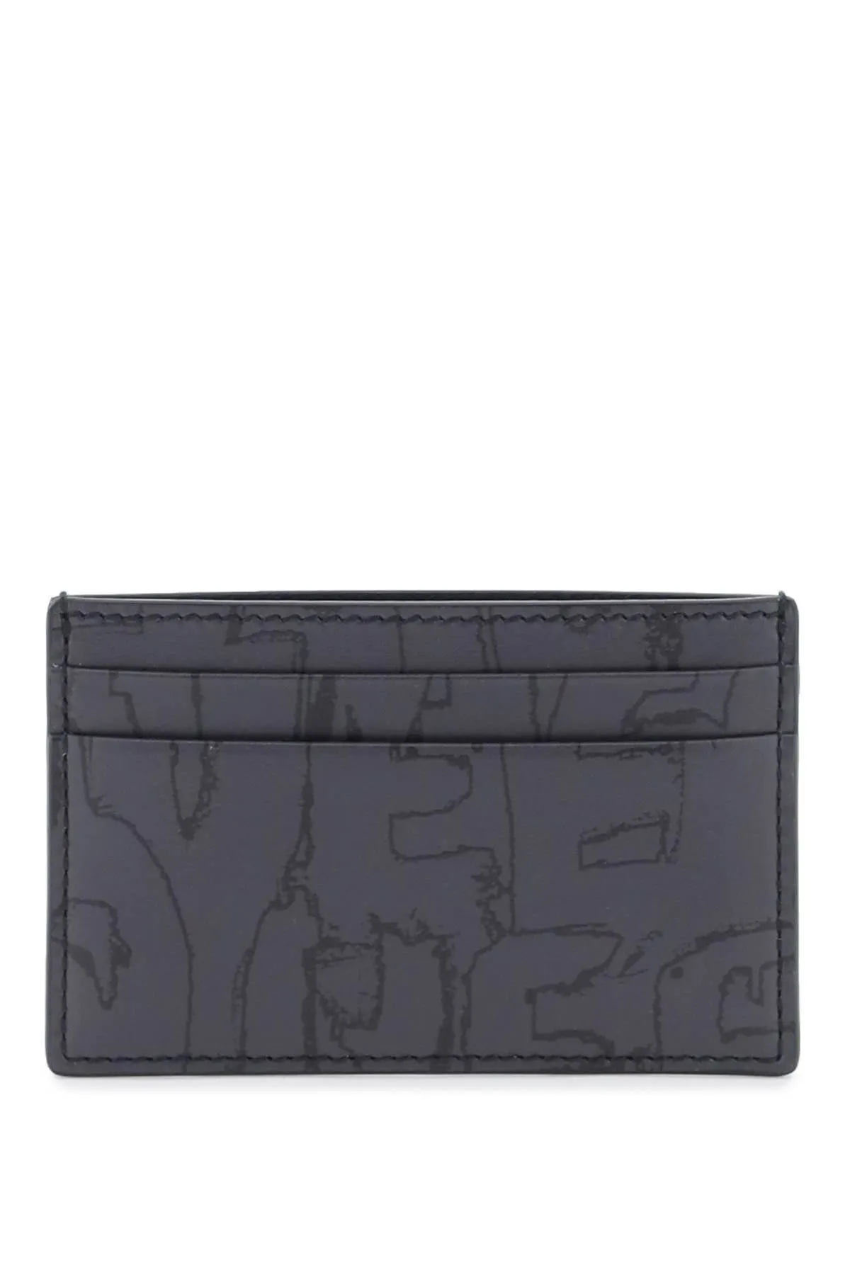 Alexander mcqueen graffiti cardholder 736230 1AAQ4 BLACK