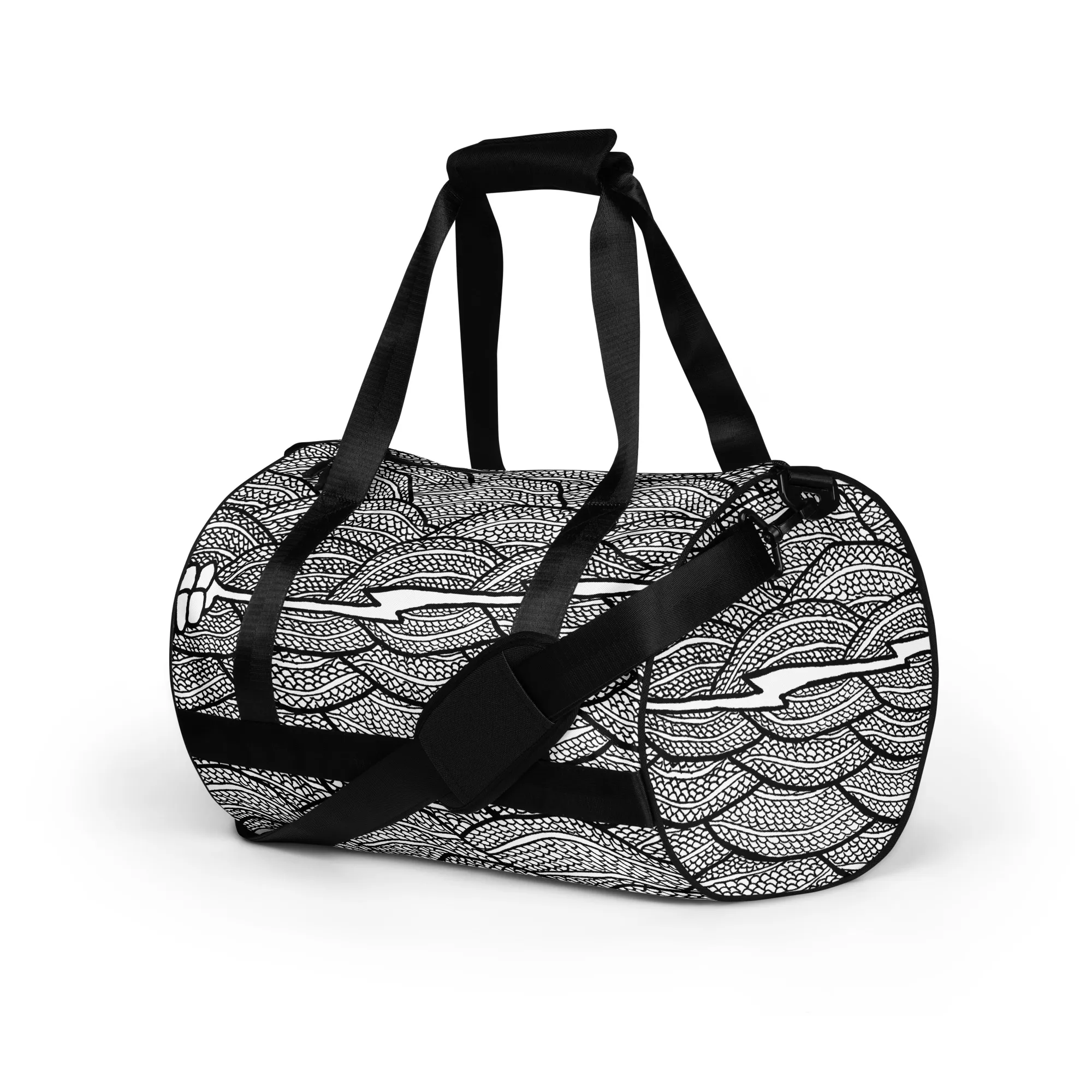 All-over print gym bag – Rattlesnake Storm