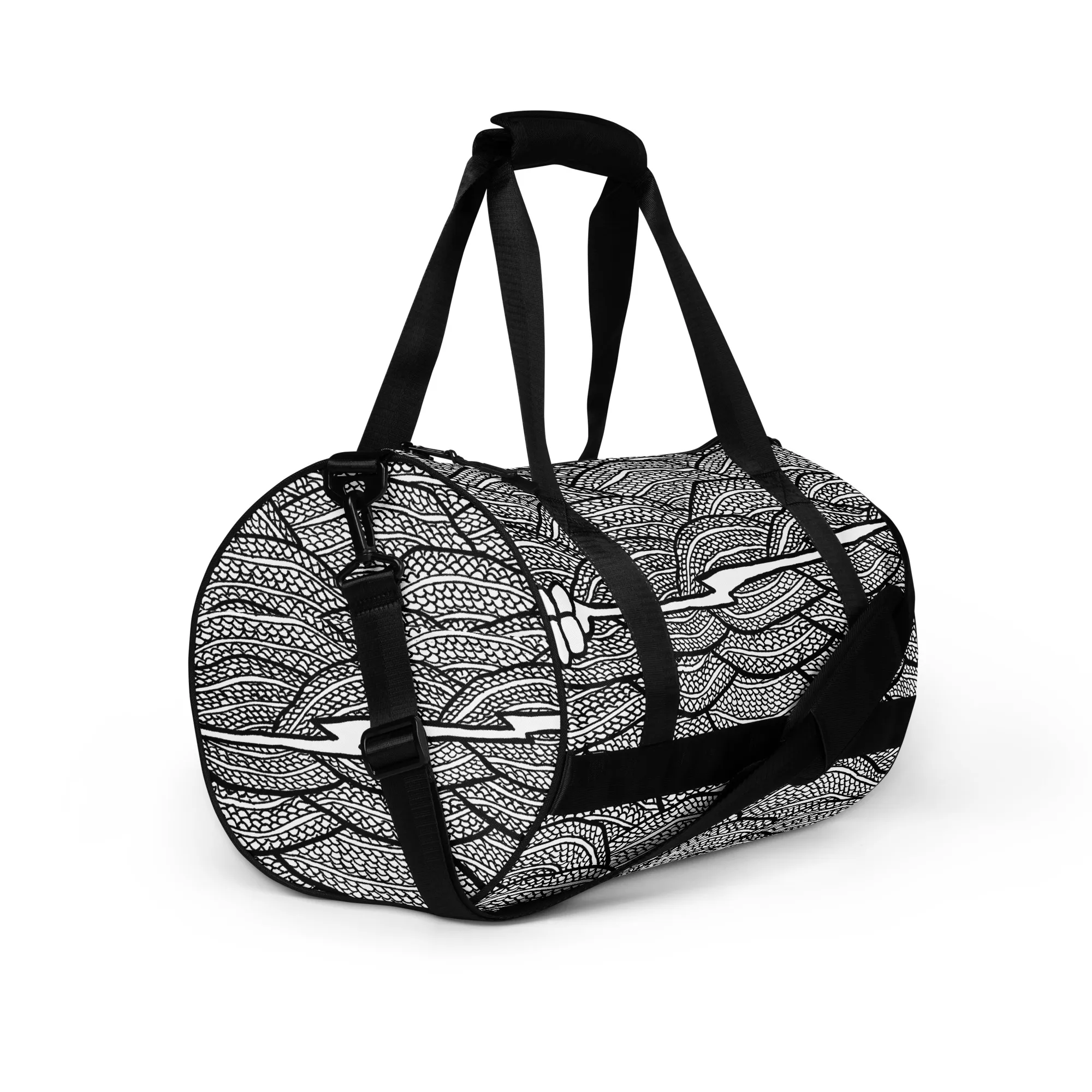 All-over print gym bag – Rattlesnake Storm