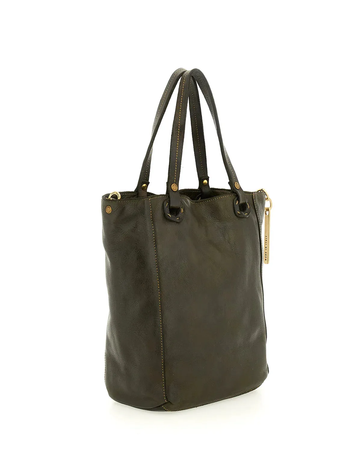 Assisi CELESTE - MEDIUM SHOPPING BAG - Olive