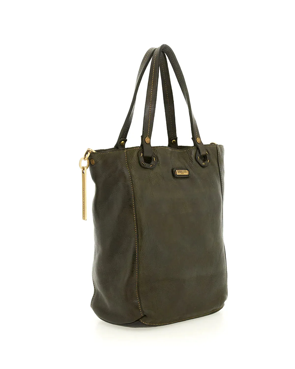 Assisi CELESTE - MEDIUM SHOPPING BAG - Olive