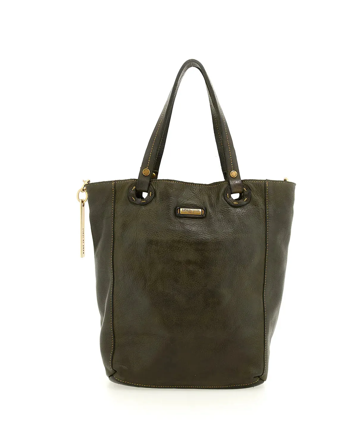 Assisi CELESTE - MEDIUM SHOPPING BAG - Olive