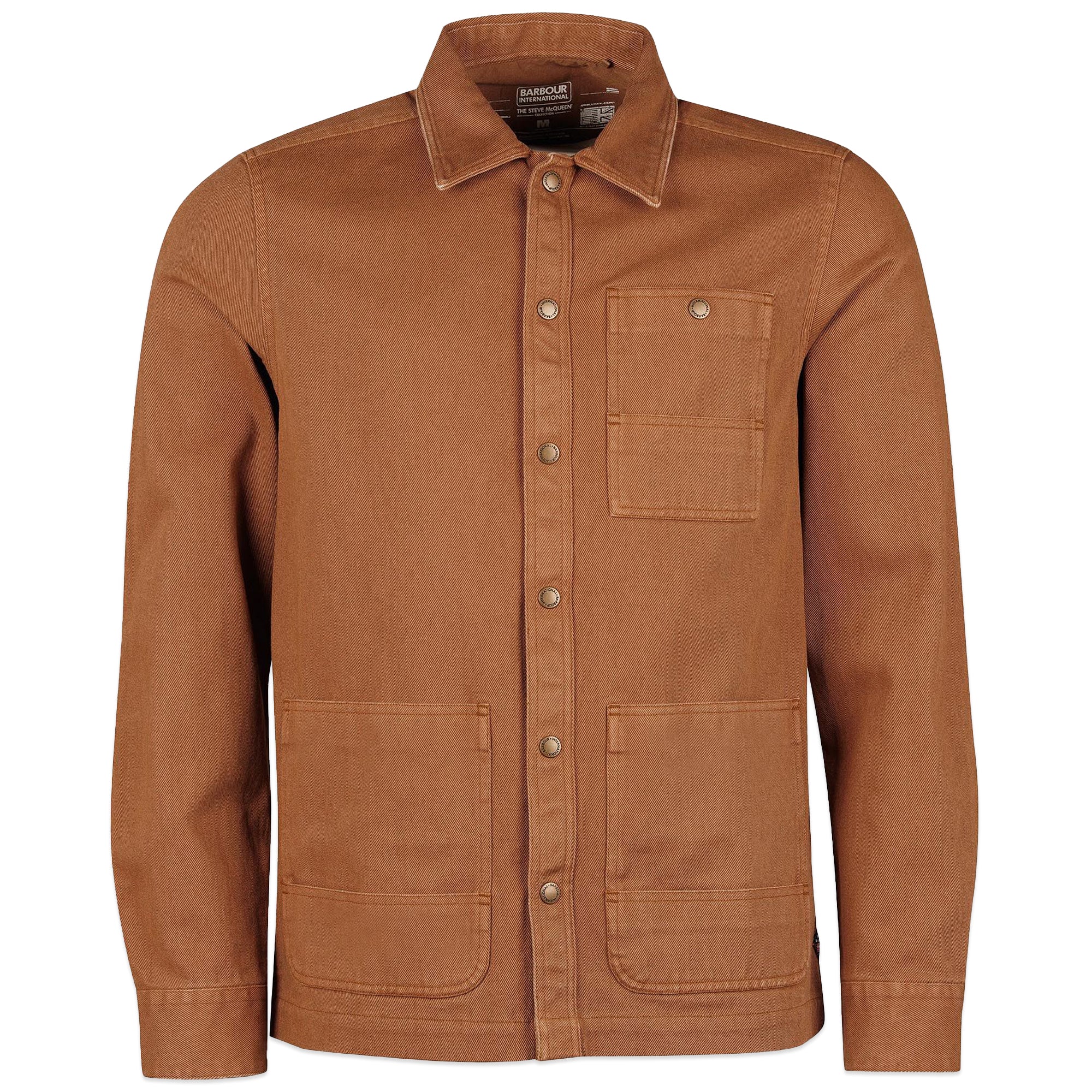 Barbour International Steve McQueen Josh Overshirt - Cinnamon