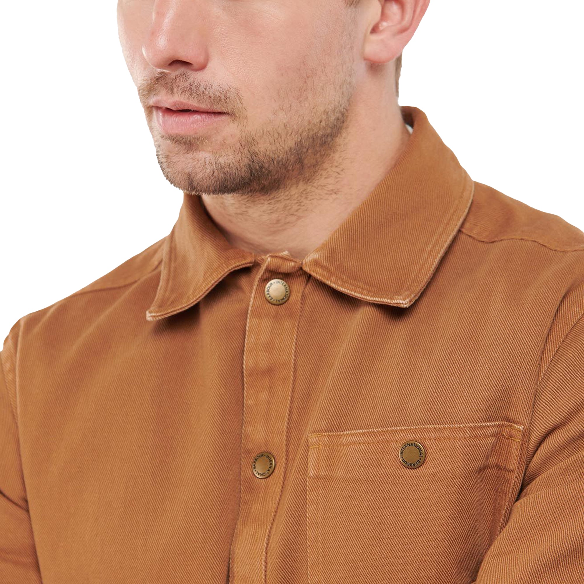 Barbour International Steve McQueen Josh Overshirt - Cinnamon