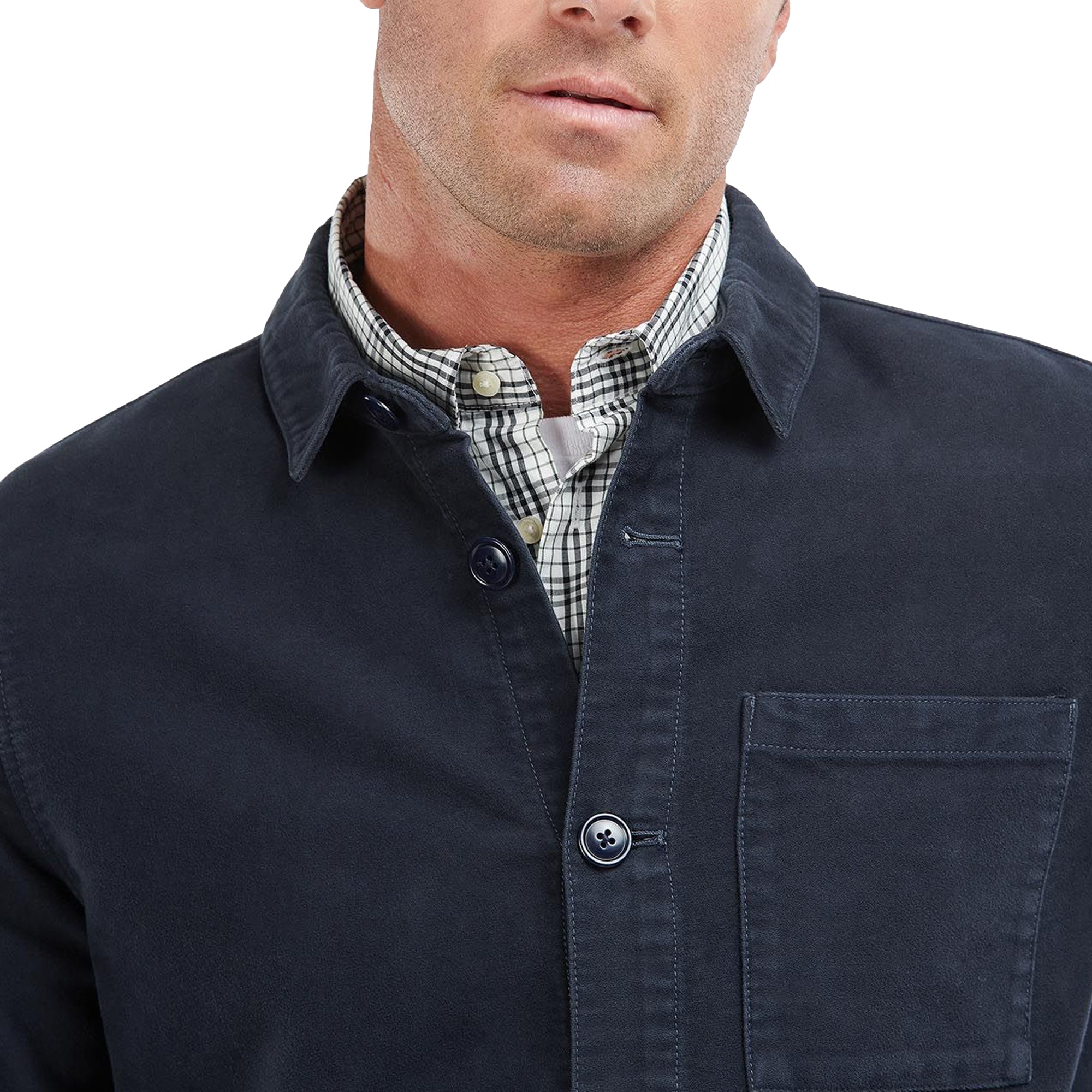 Barbour Moleskin Overshirt - Navy