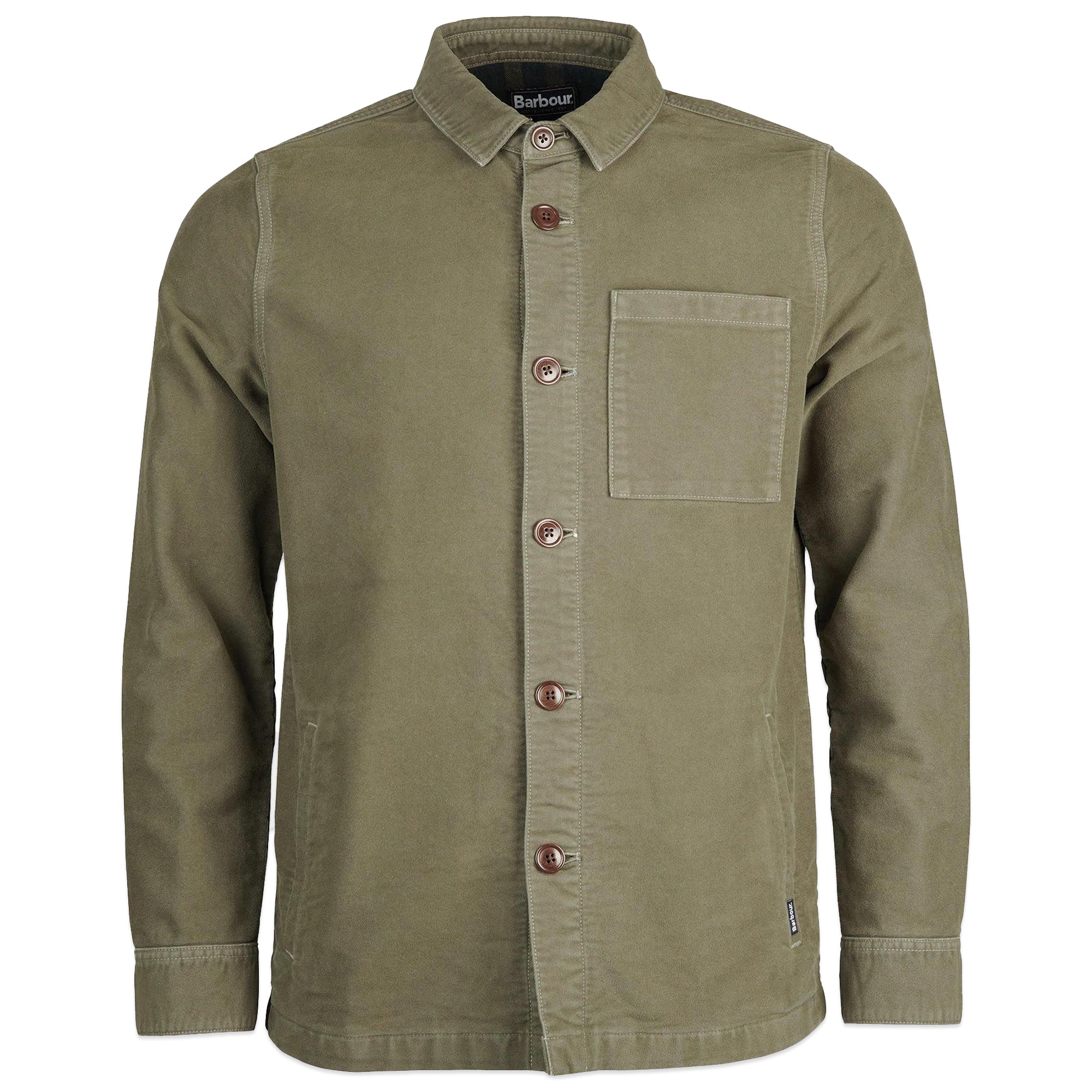 Barbour Moleskin Overshirt - Olive