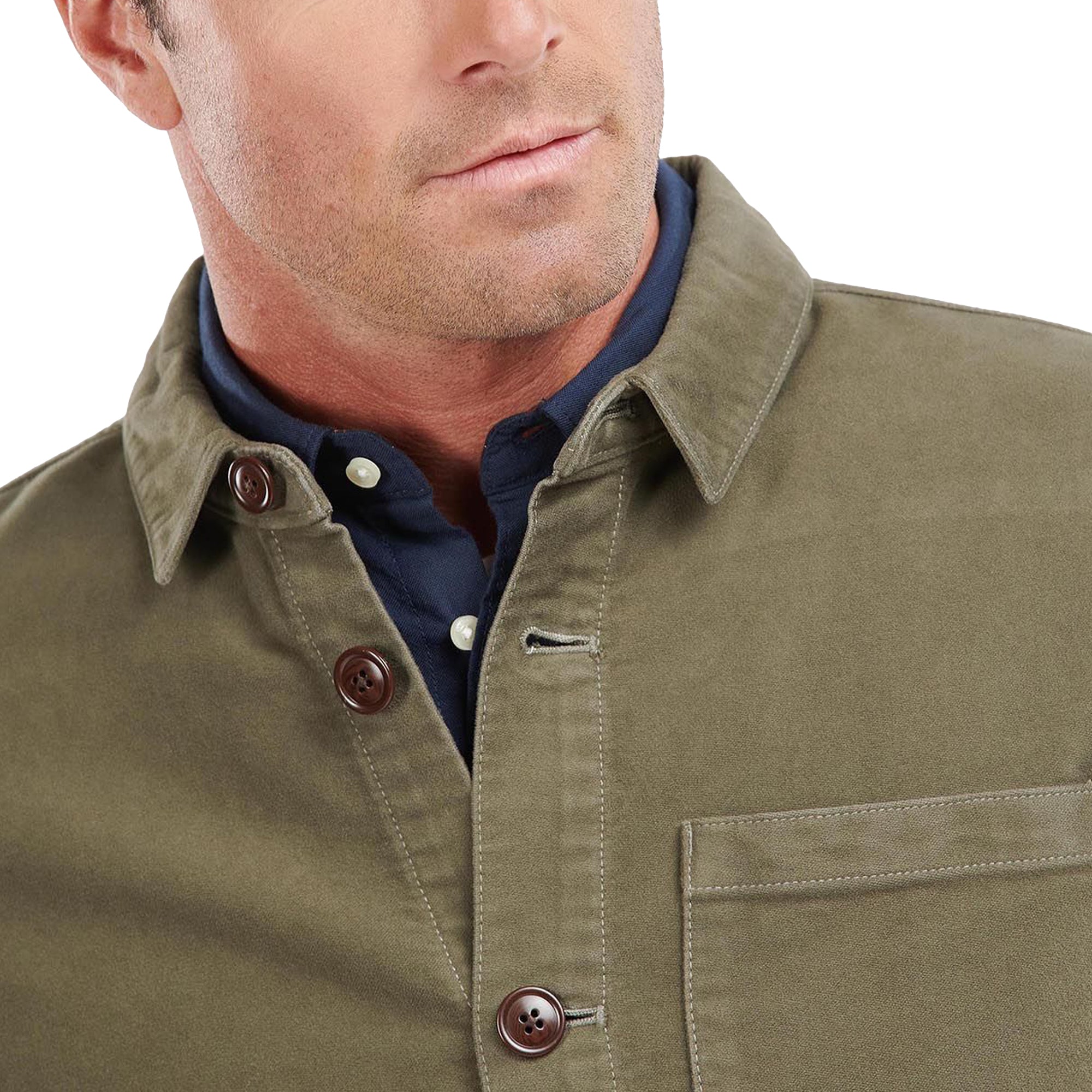 Barbour Moleskin Overshirt - Olive