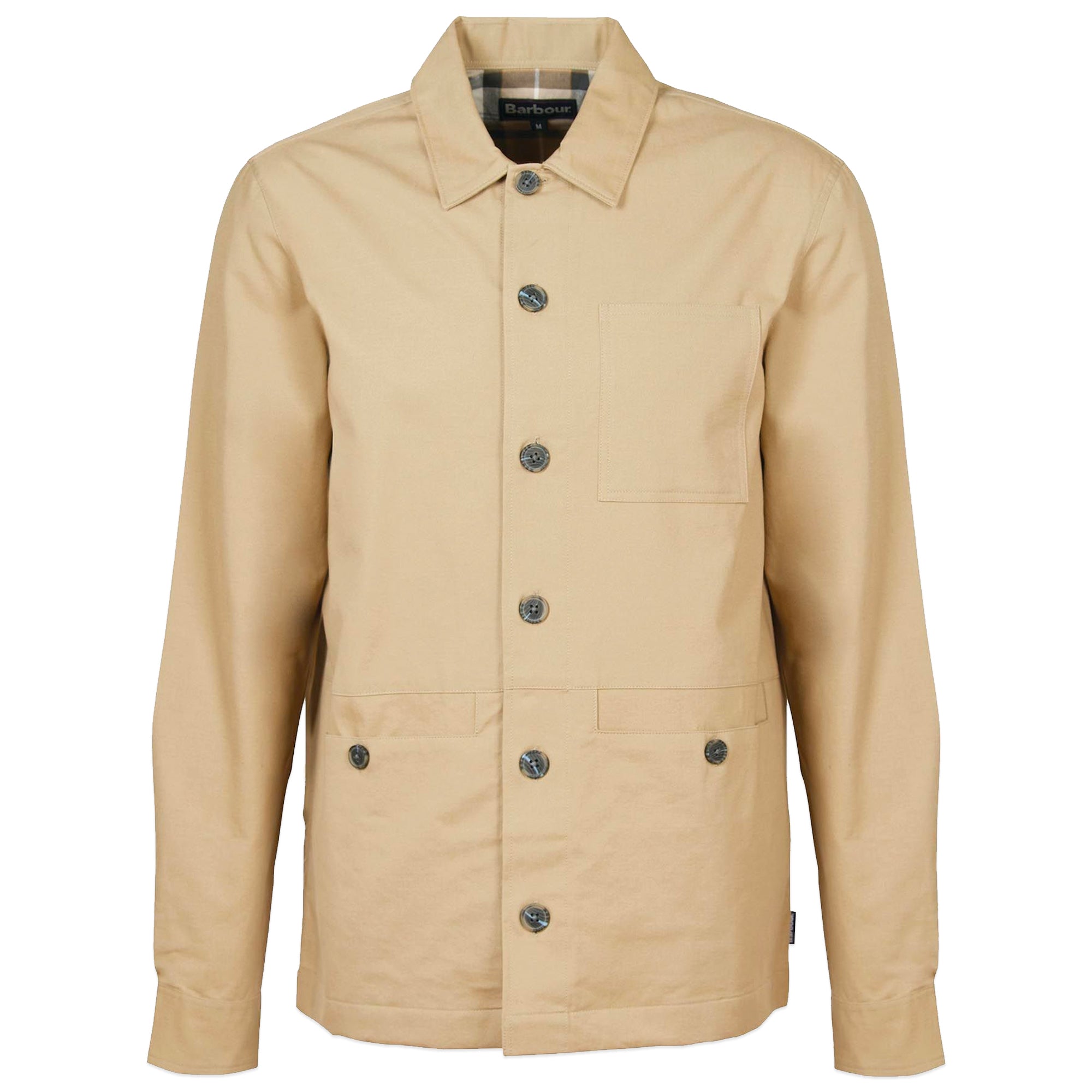 Barbour Newport Canvas Overshirt - Washed Stone