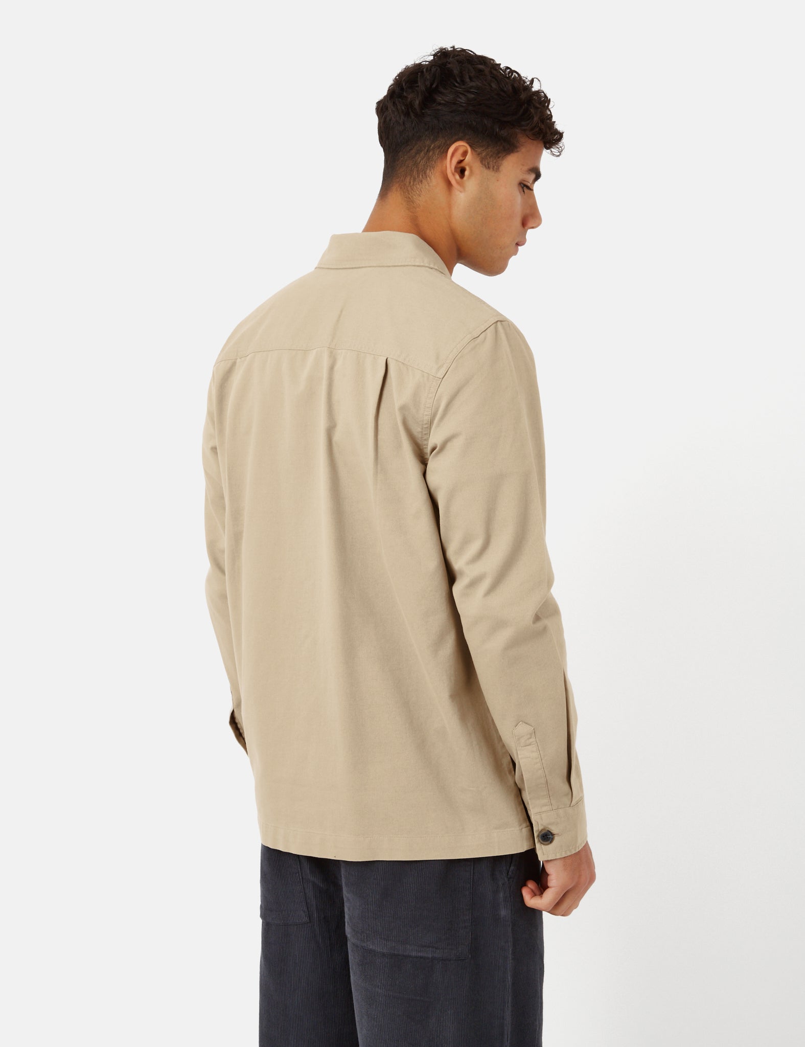 Barbour Newport Overshirt - Washed Stone Beige