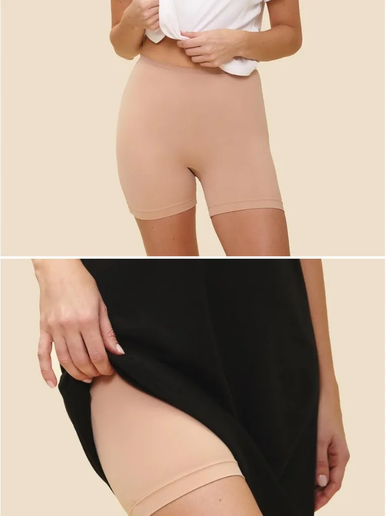 Beige Anti-Chafing Under Shorts Set (2 pack)