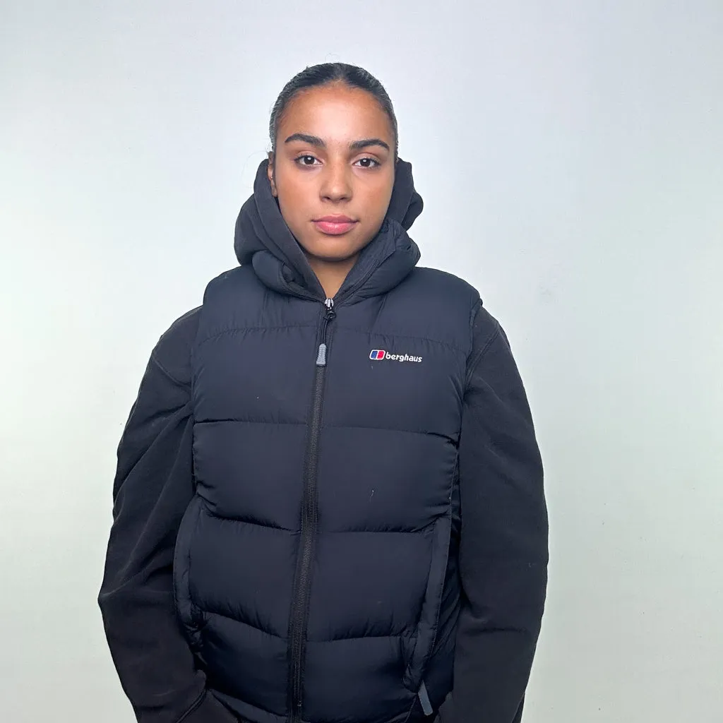 Black 90s Berghaus Puffer Jacket Coat Gilet (M)