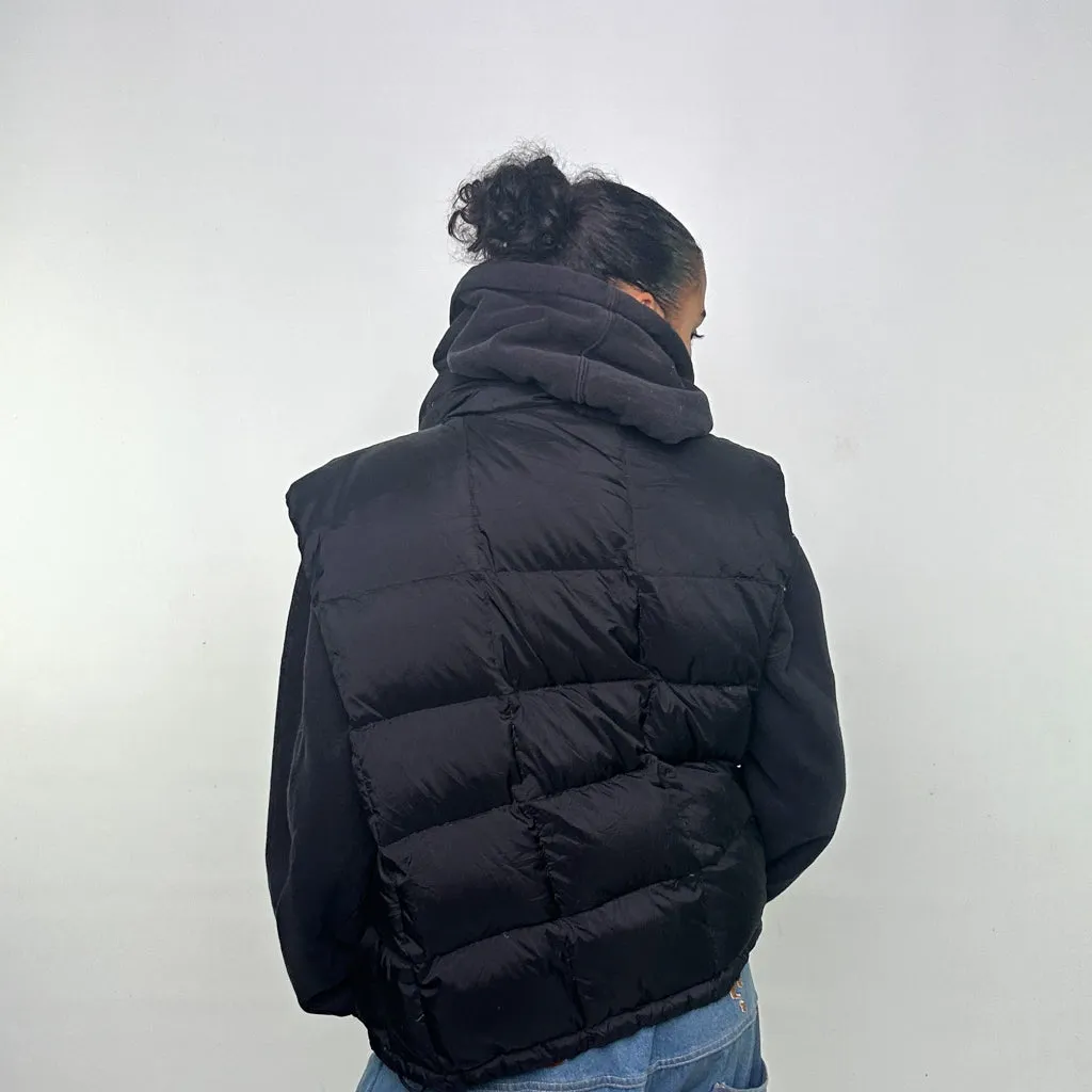 Black 90s Polo Sport Ralph Lauren Puffer Jacket Coat Gilet (L)