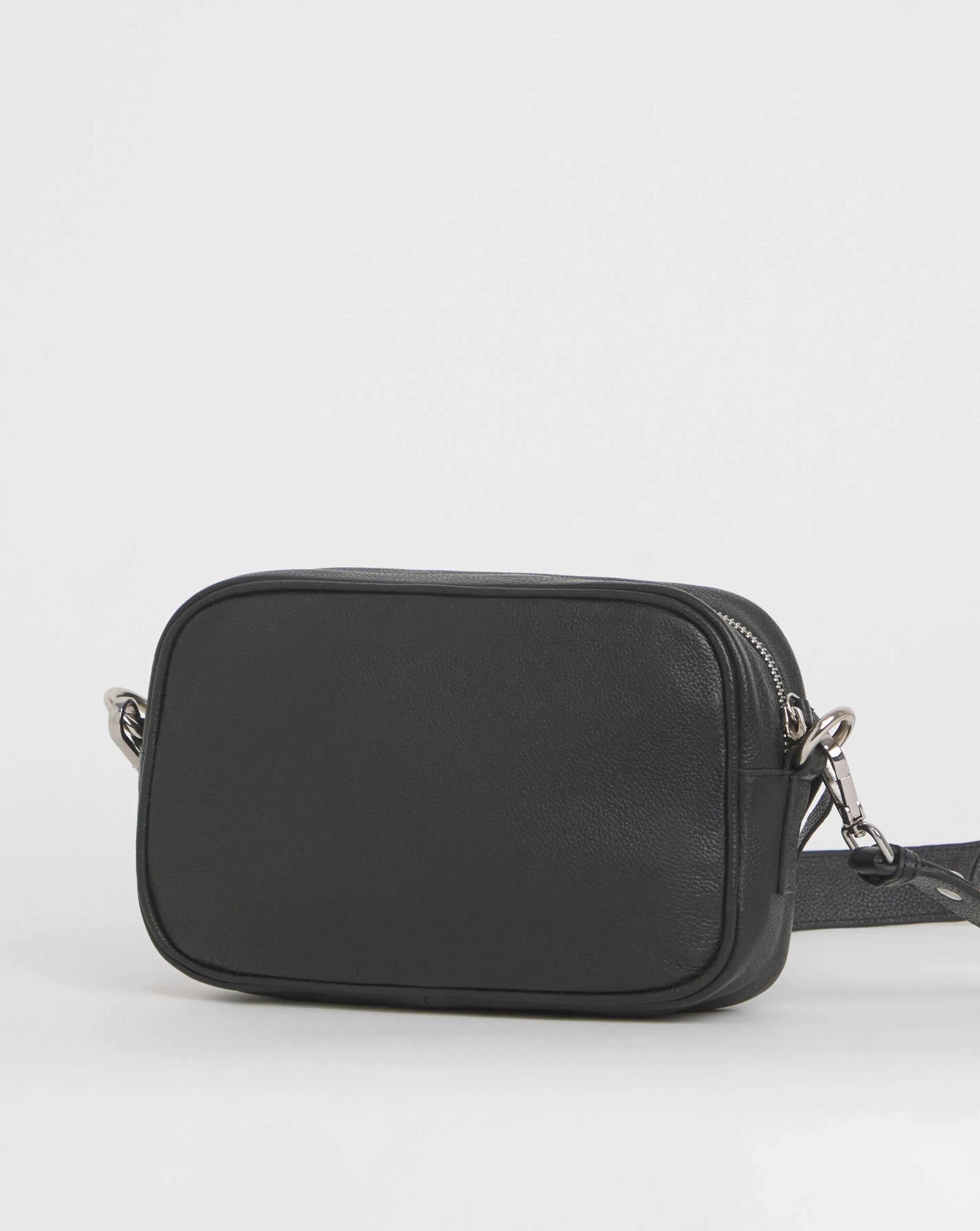 Black Modern Leather Camera Bag | Simply Be