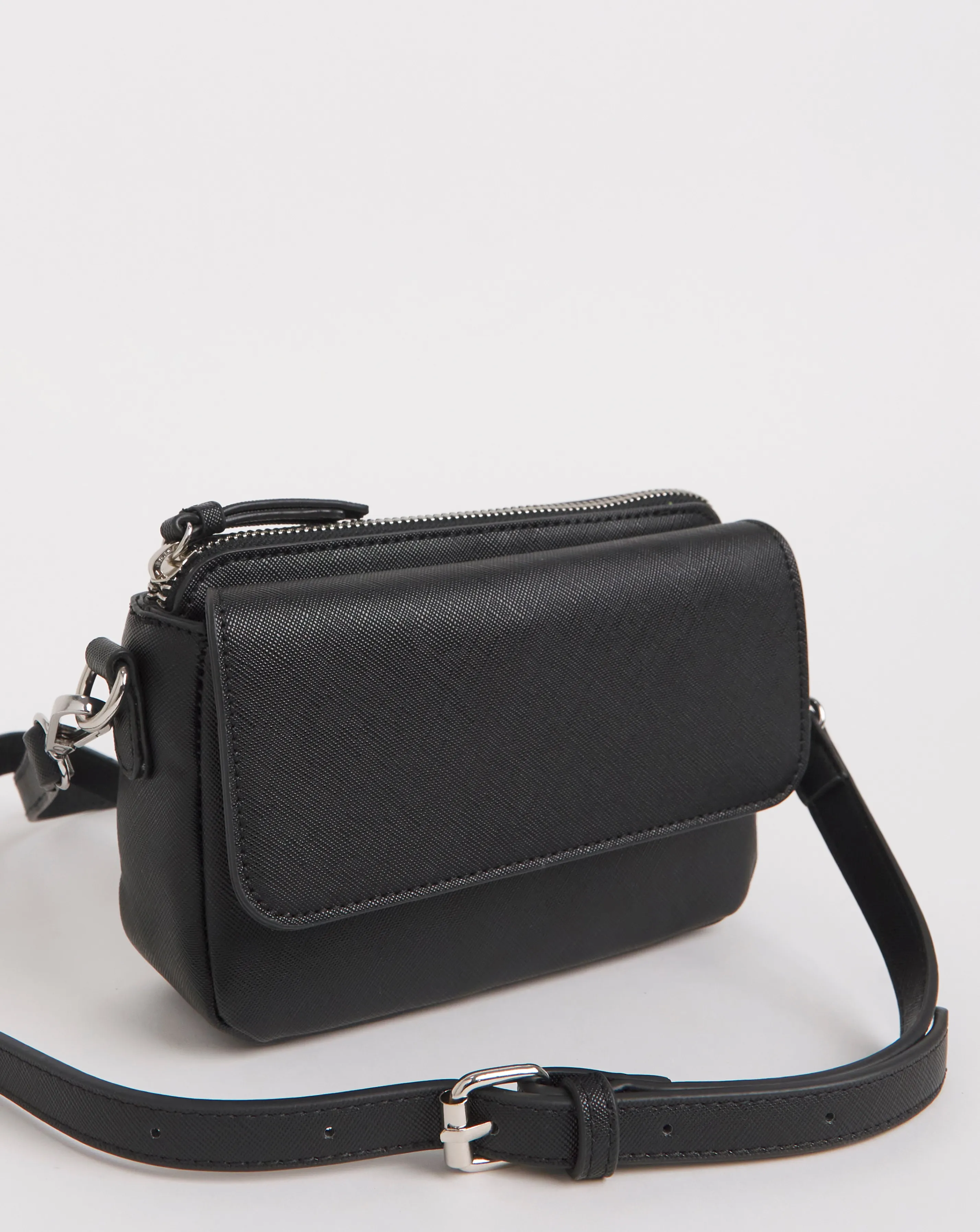 Black Multi Compartment Camera Bag | Simply Be