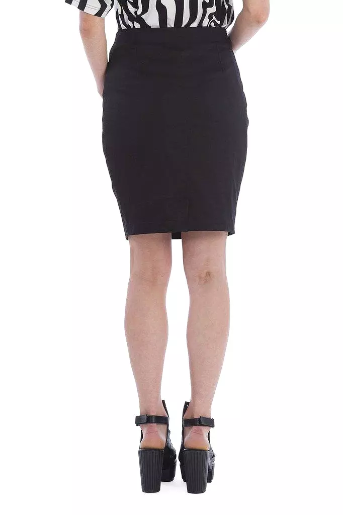 Black Night Zip Skirt