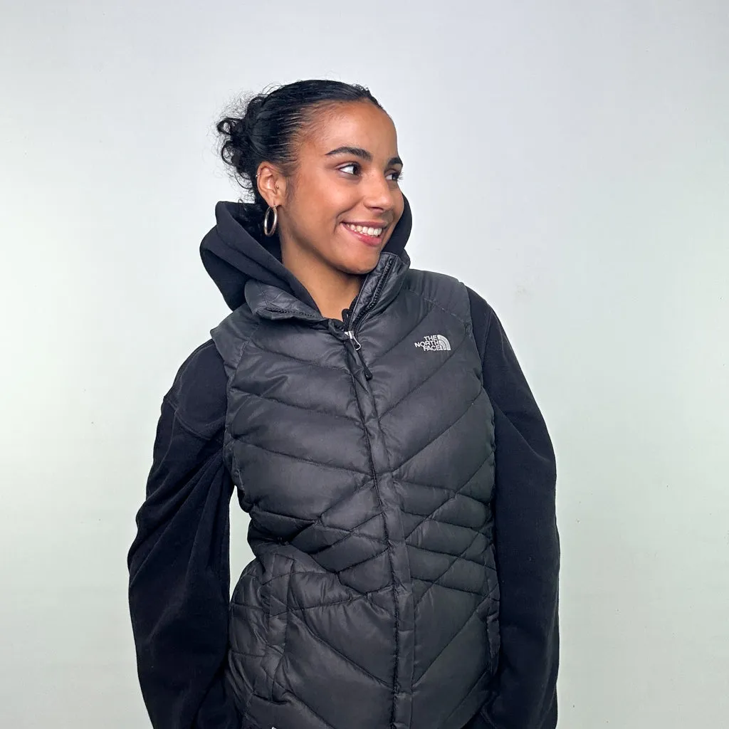 Black y2ks The North Face 550 Series Puffer Jacket Coat Gilet (M)