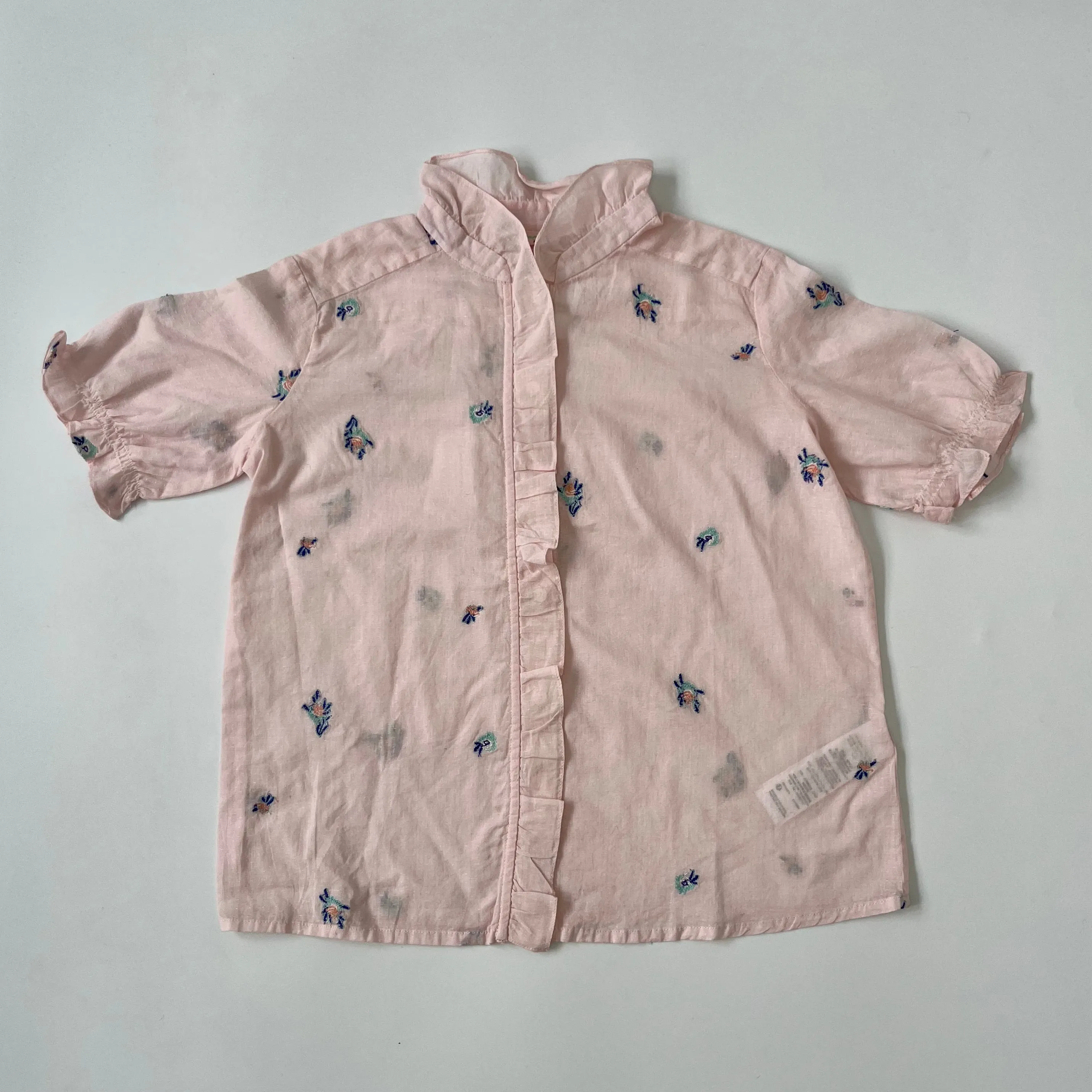 Bonpoint Pale Pink Embroidered Blouse: 8 Years (Brand New)