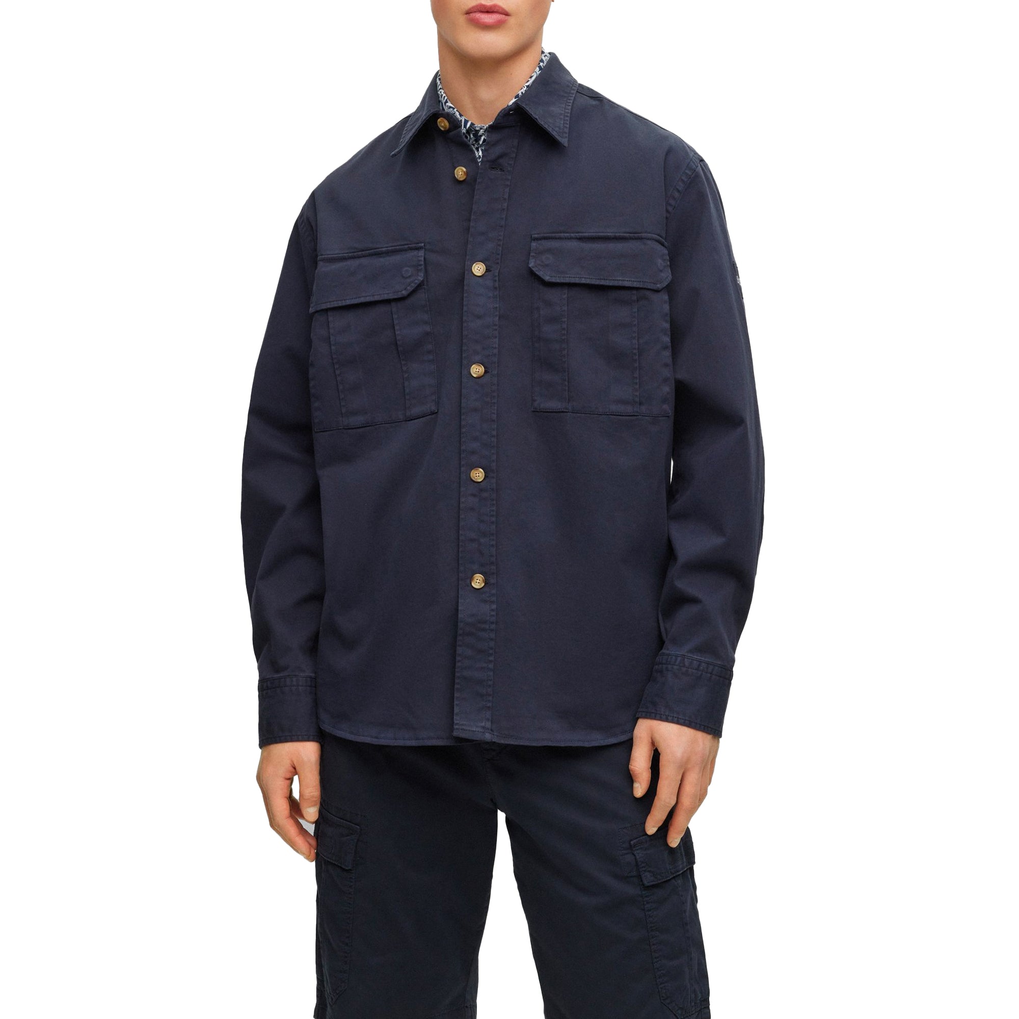 Boss Lisel Overshirt - Navy