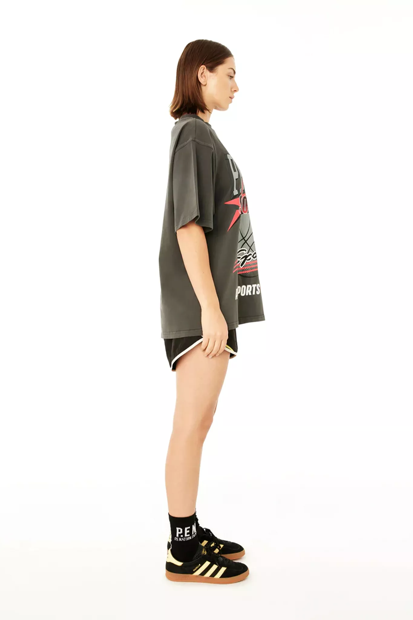 Brake Check Oversized Tee | Dark Shadow