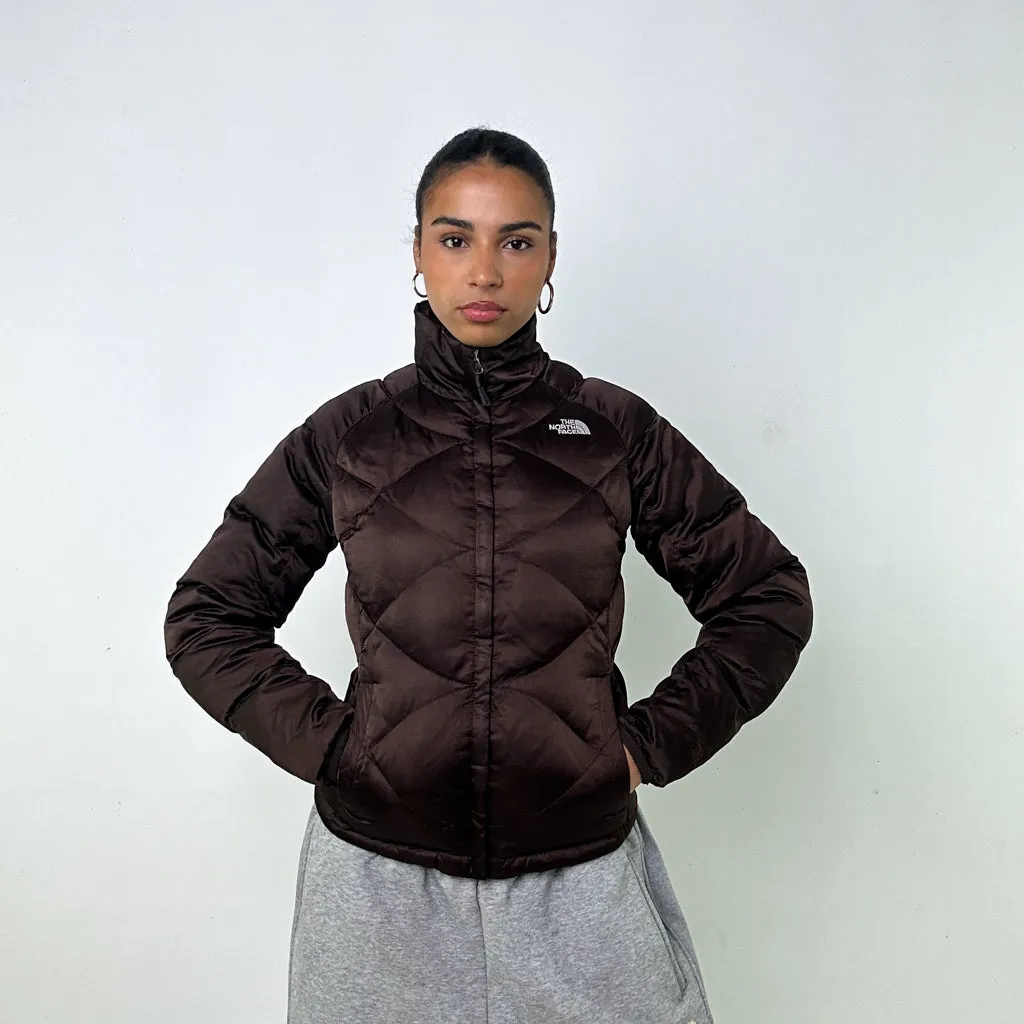 Brown y2ks The North Face 550 Series Puffer Jacket Coat (S)