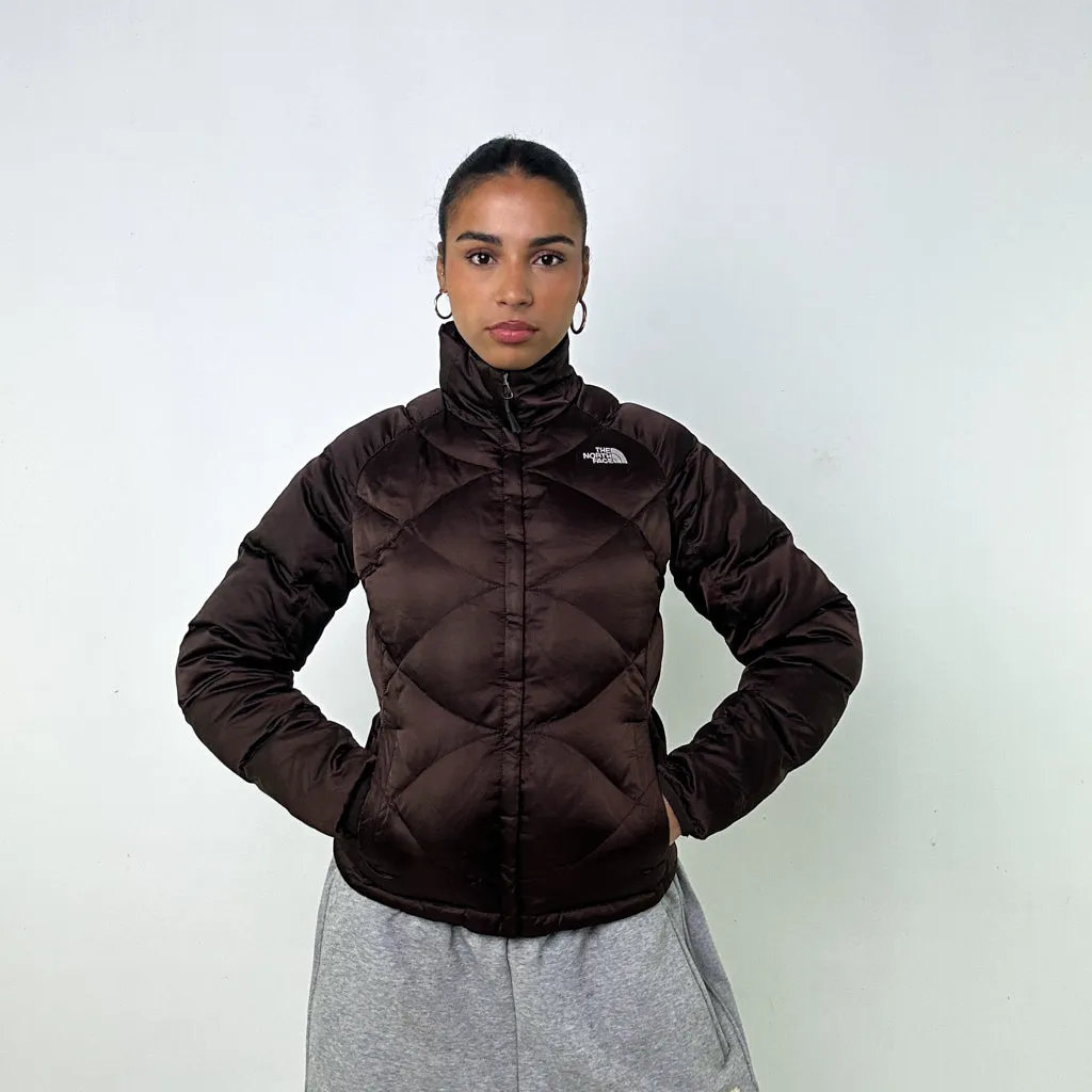 Brown y2ks The North Face 550 Series Puffer Jacket Coat (S)