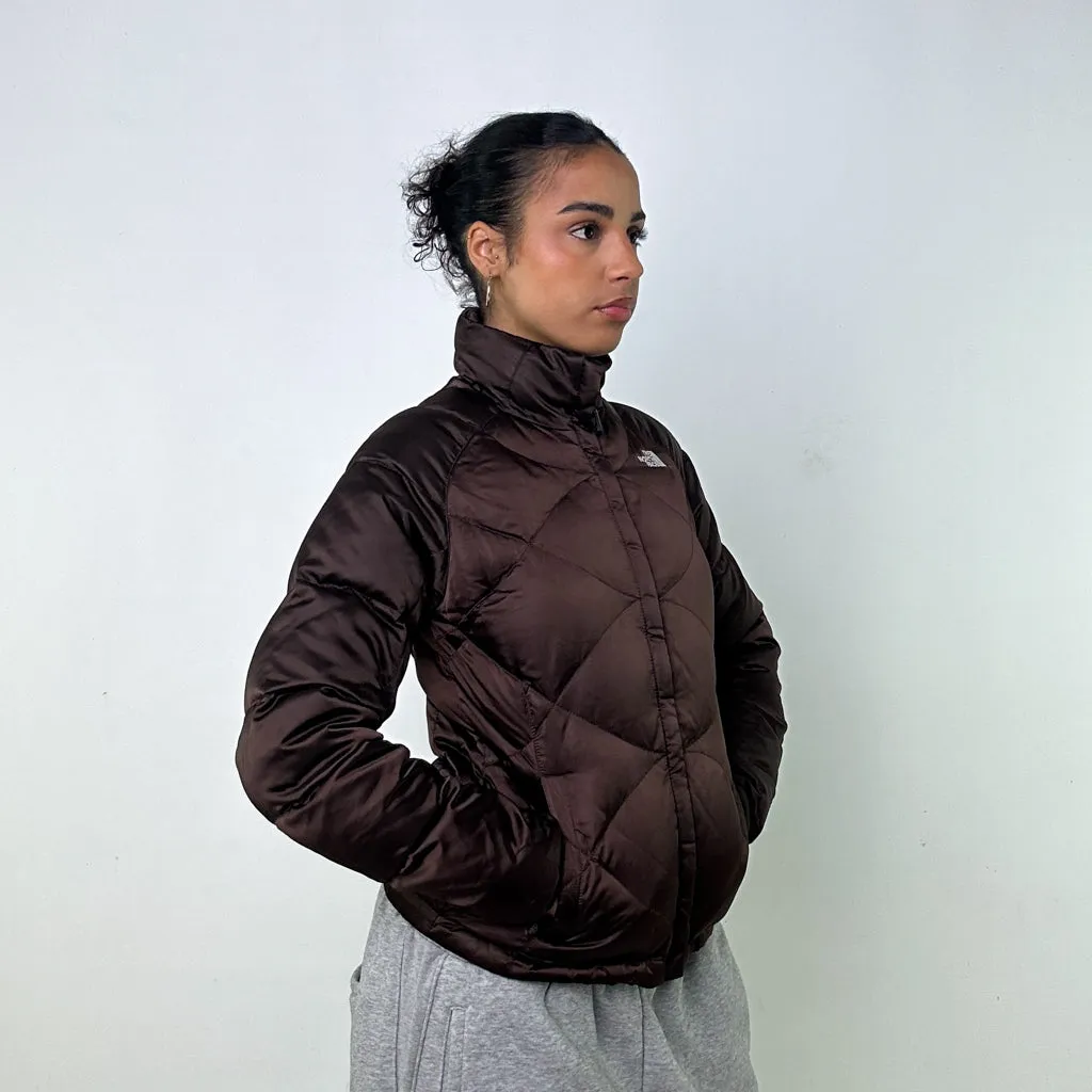 Brown y2ks The North Face 550 Series Puffer Jacket Coat (S)