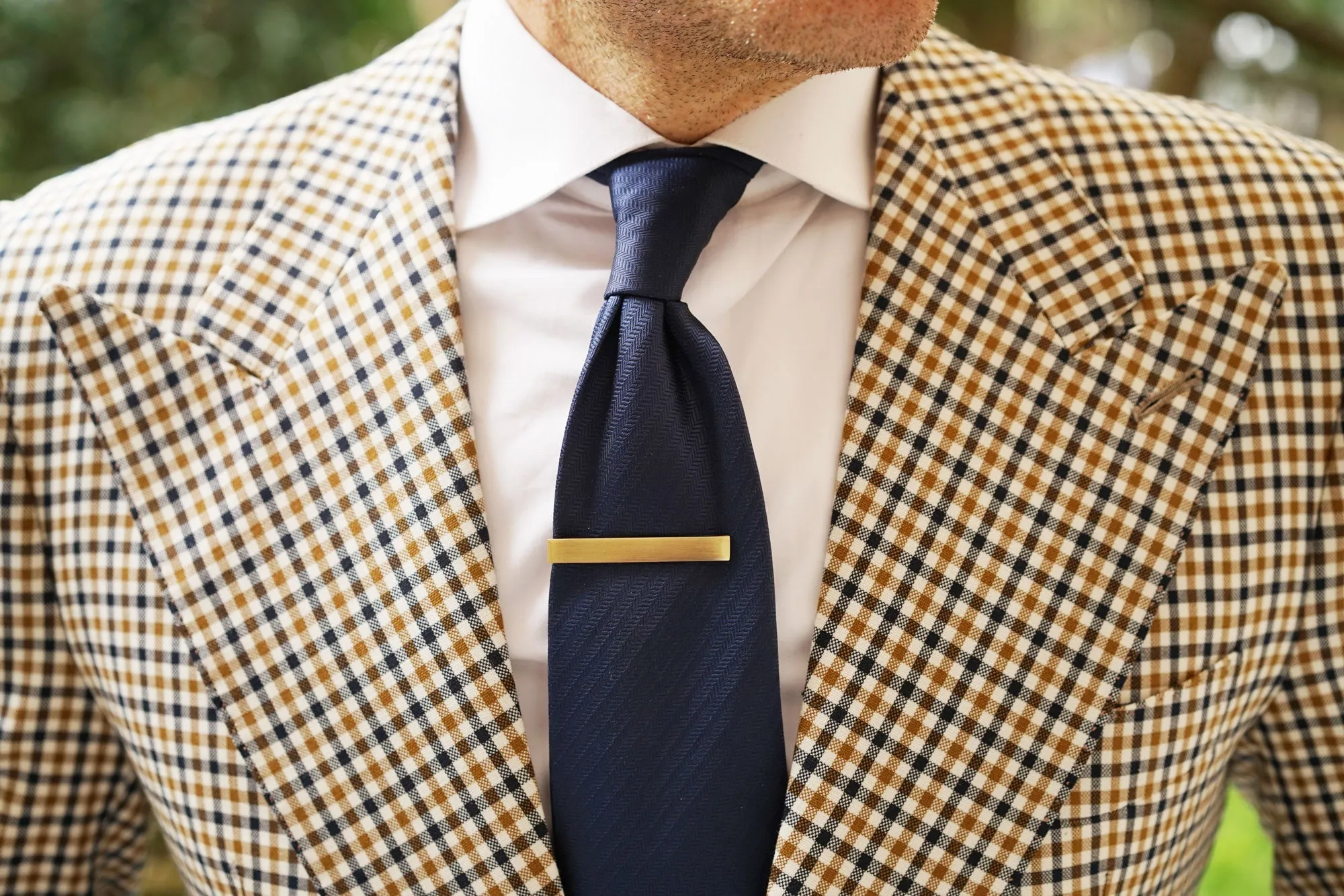 Brushed Brass Tie Bar