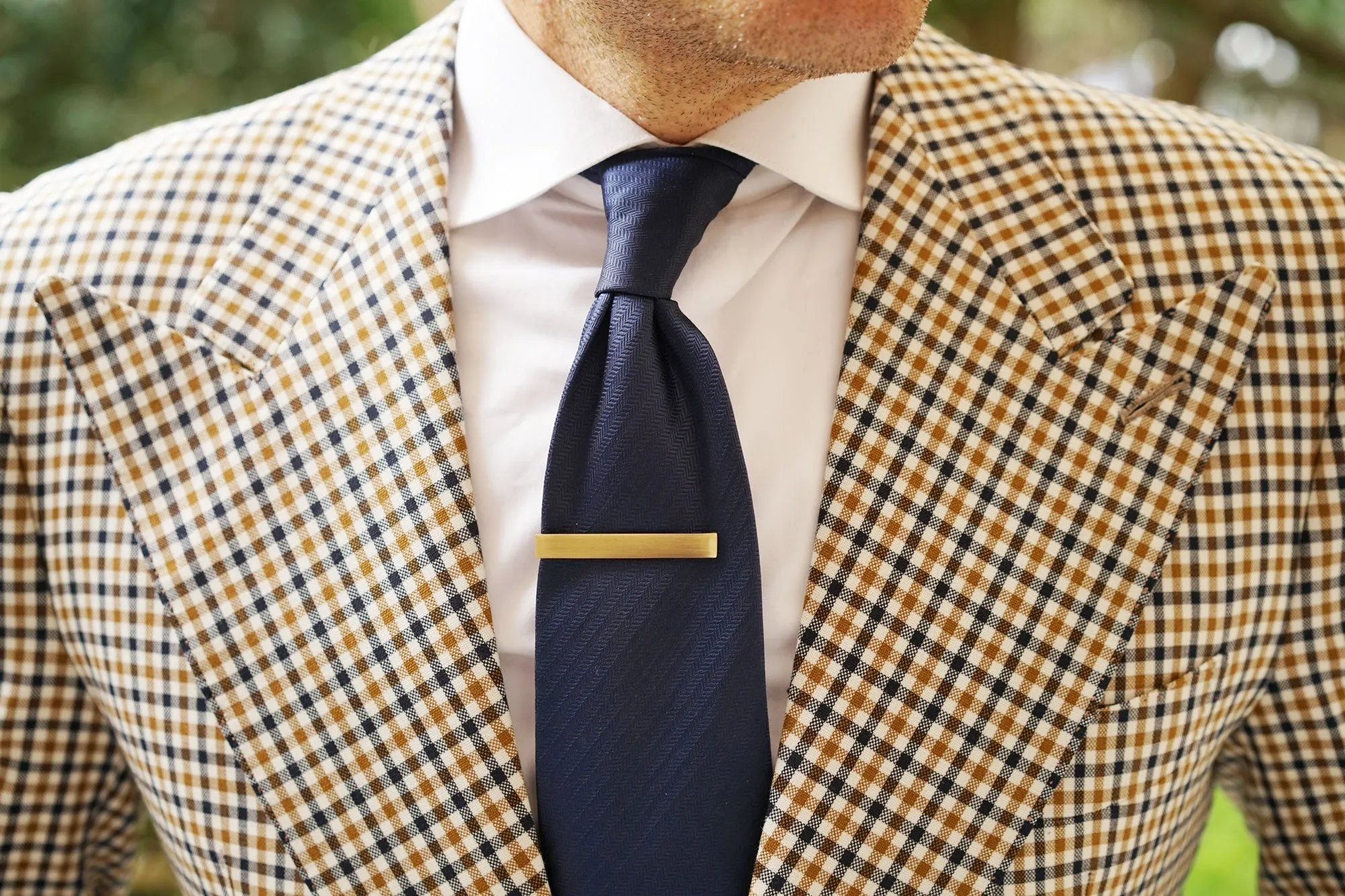 Brushed Brass Tie Bar