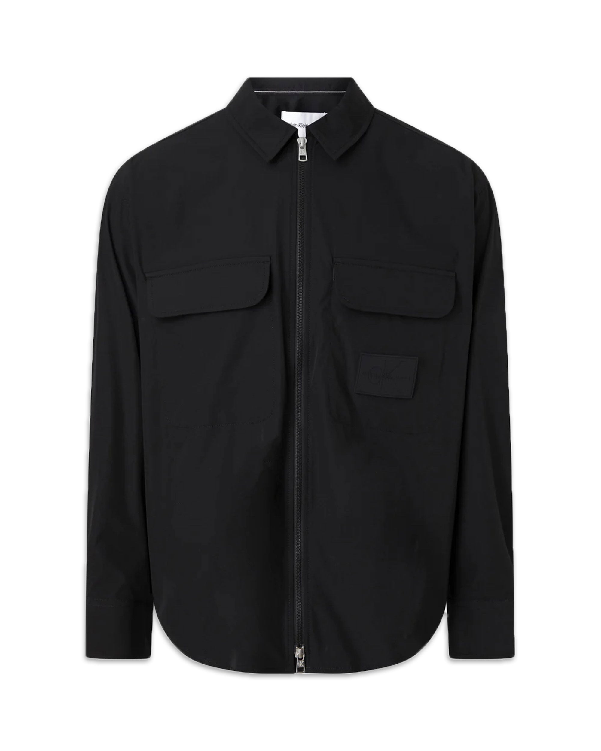 Calvin Klein Overshirt Premium Essentials Zip Nero