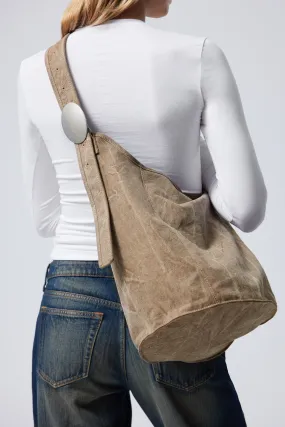 Canvas Bucket Bag - Washed Beige - Ladies | H&M GB