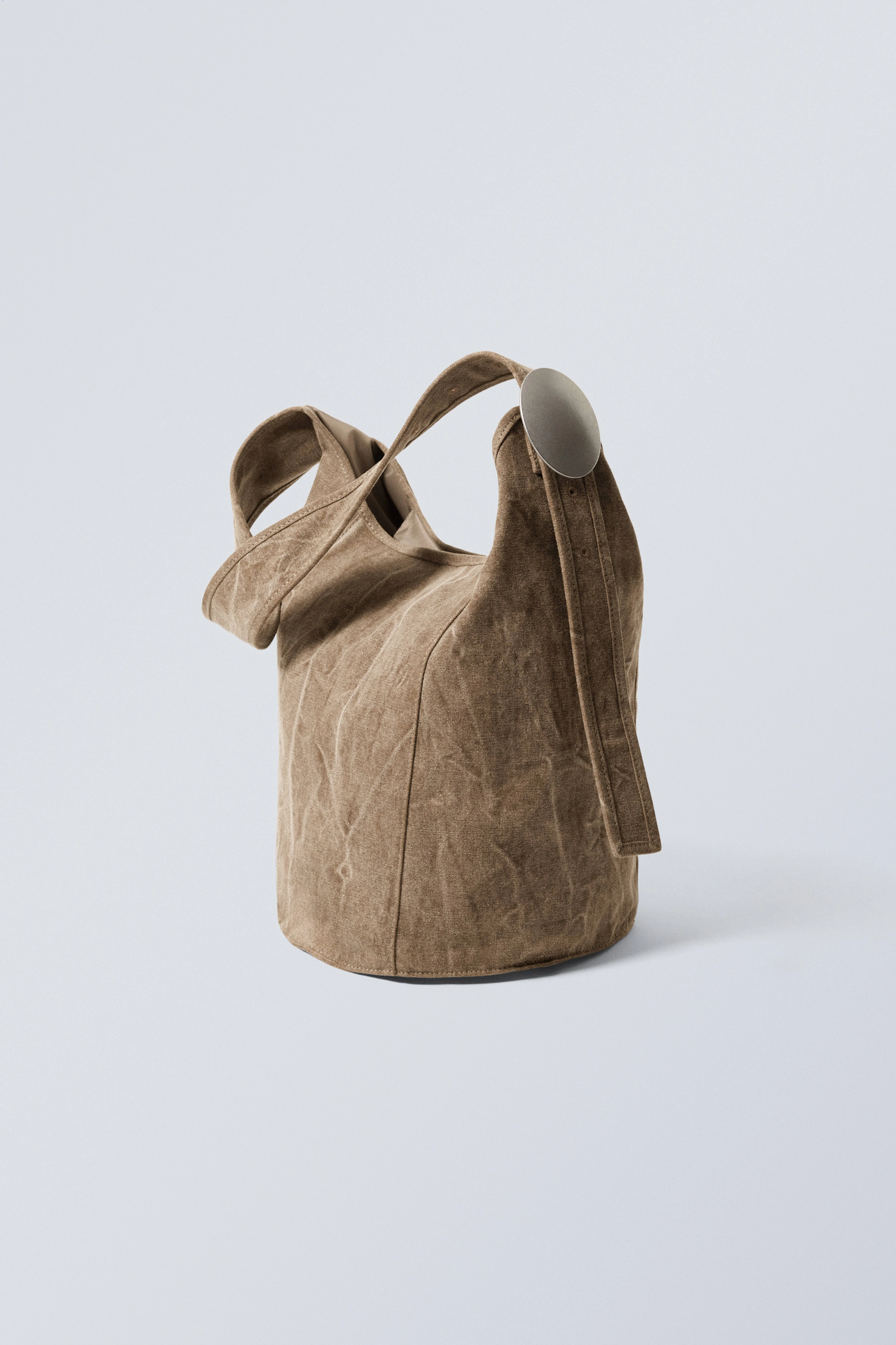 Canvas Bucket Bag - Washed Beige - Ladies | H&M GB