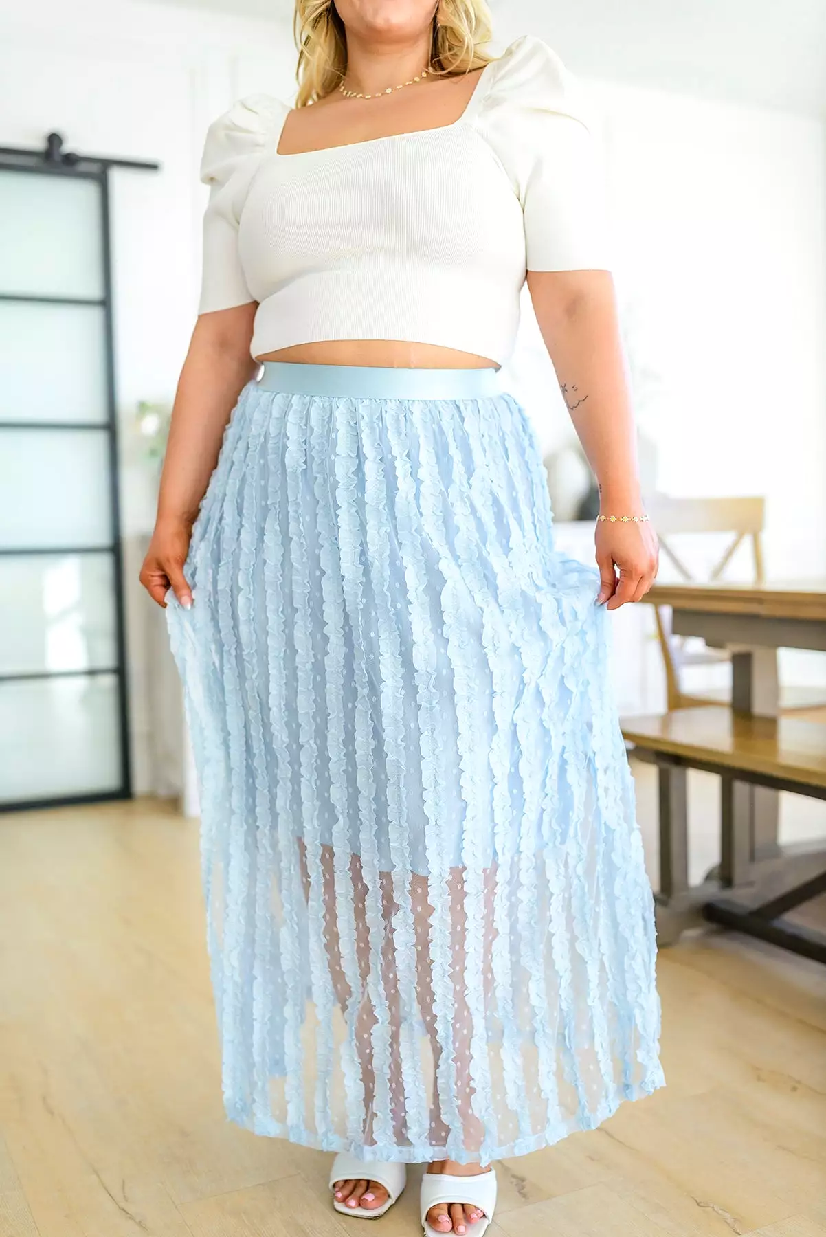 Cascading Ruffles A-Line Skirt- USE CODE SPRING24 for 40% OFF!!!!