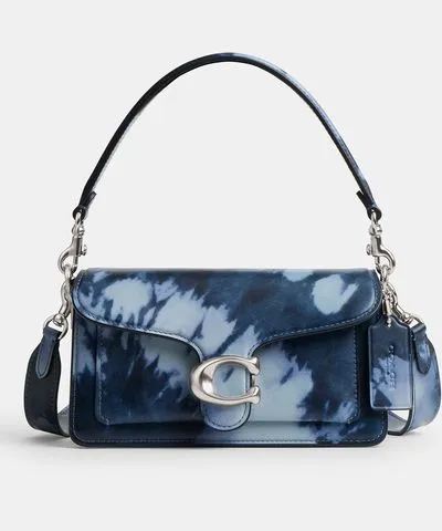 Coach Tie-Dye Print Tabby 20 Leather Shoulder Bag