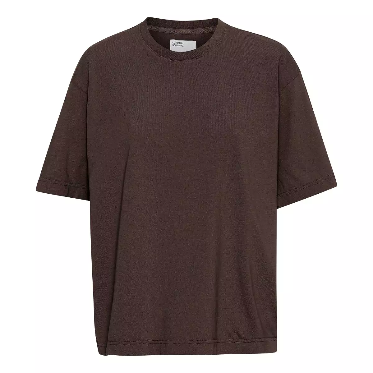 Colorful Oversized tee Coffee Brown