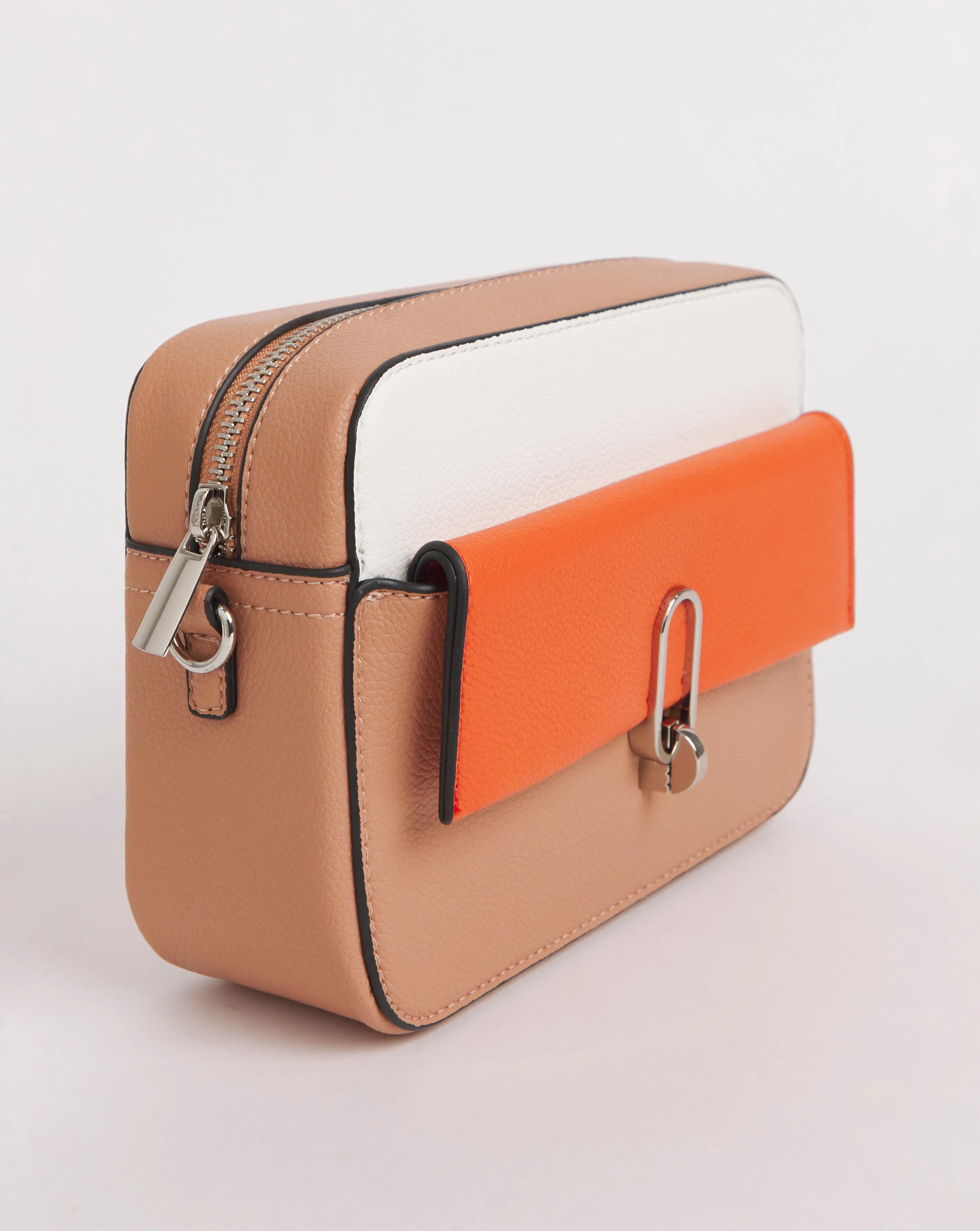 Colour Block Classic Buckle Camera Bag | Simply Be