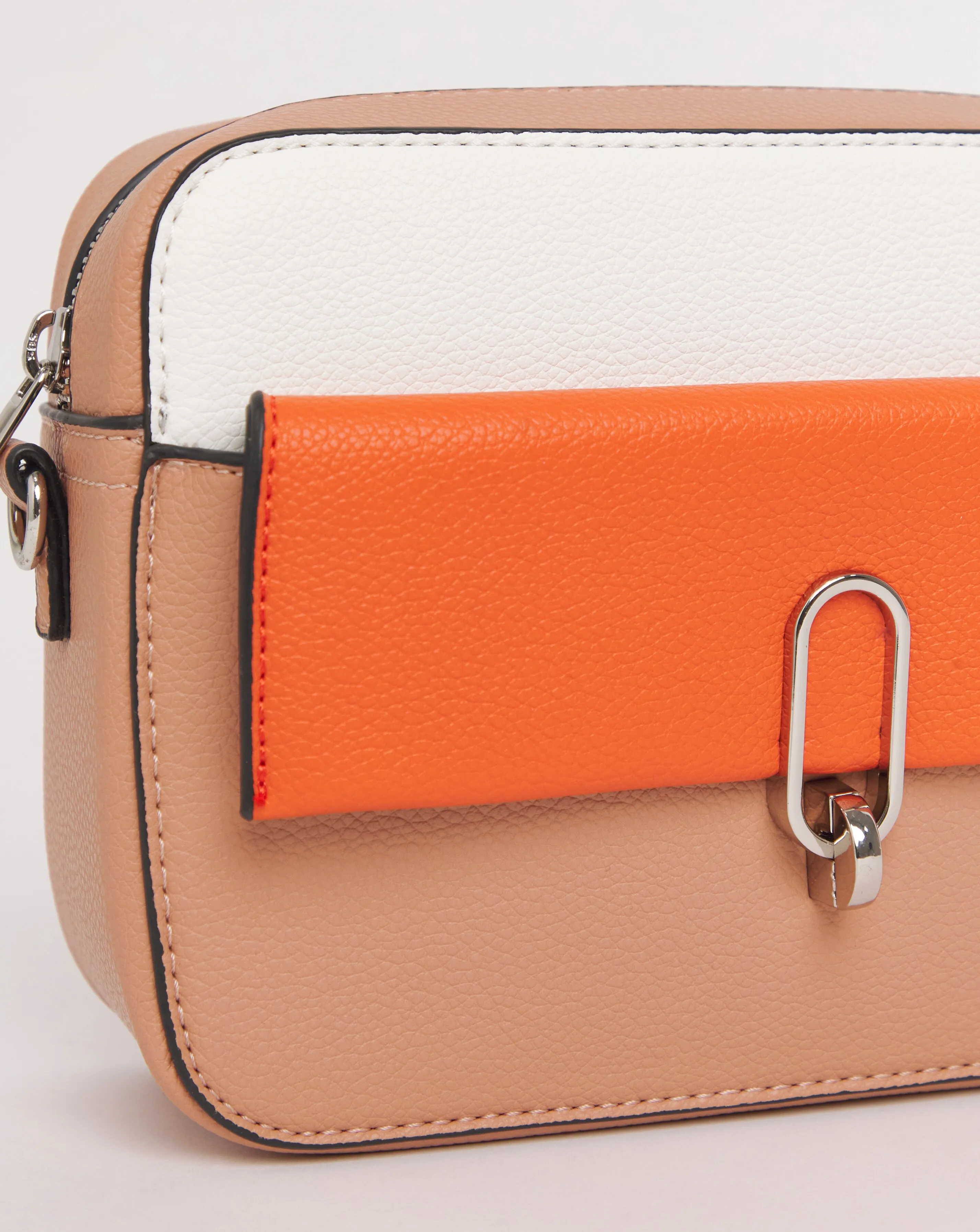 Colour Block Classic Buckle Camera Bag | Simply Be