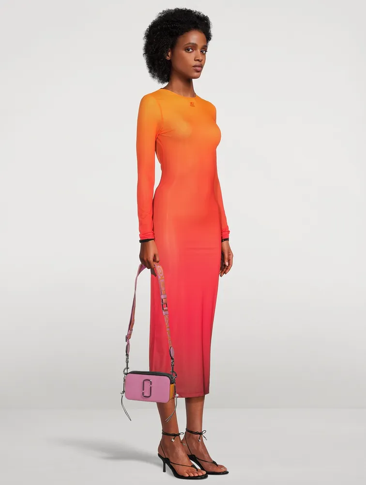 COURRÈGES Backless Gradient Midi Dress