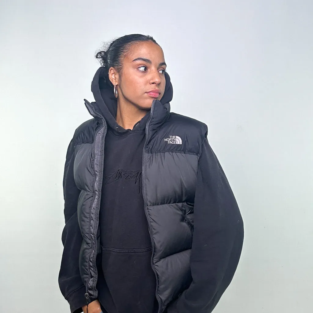 Dark Grey 90s The North Face 700 Series Puffer Jacket Coat Gilet (S)