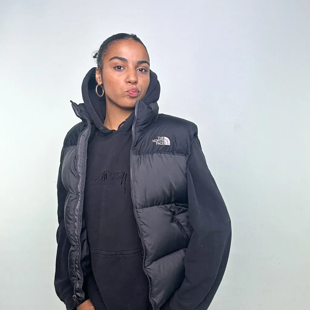 Dark Grey 90s The North Face 700 Series Puffer Jacket Coat Gilet (S)