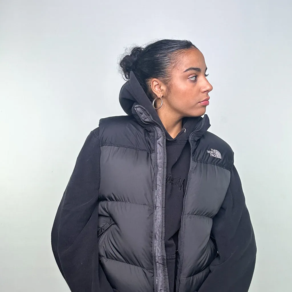 Dark Grey 90s The North Face 700 Series Puffer Jacket Coat Gilet (S)