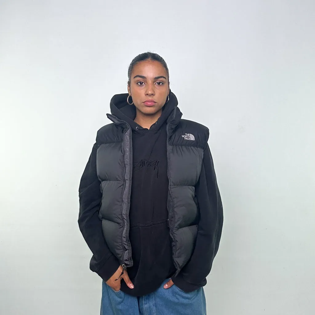 Dark Grey 90s The North Face 700 Series Puffer Jacket Coat Gilet (S)