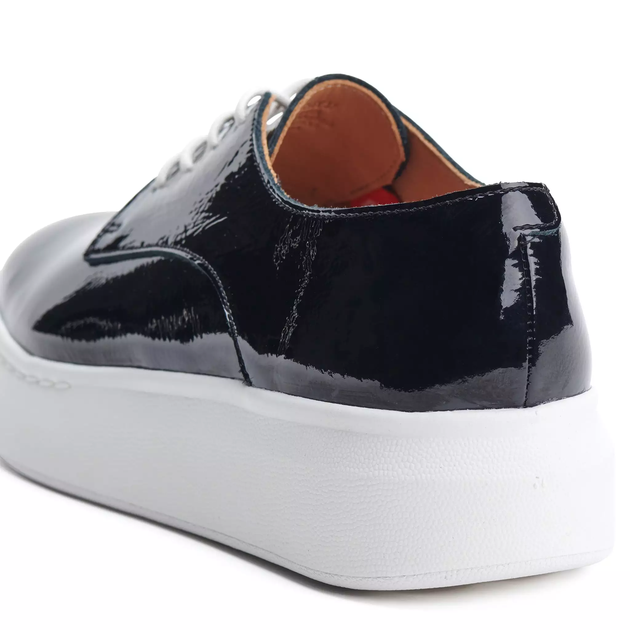 Derby City Black Crinkle Patent